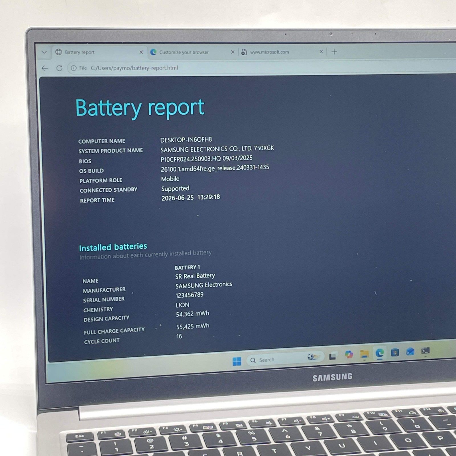 Samsung Galaxy Book4 NP750XGK 15.6″ Core 7 150U 1.8GHz 16GB RAM 512GB SSD