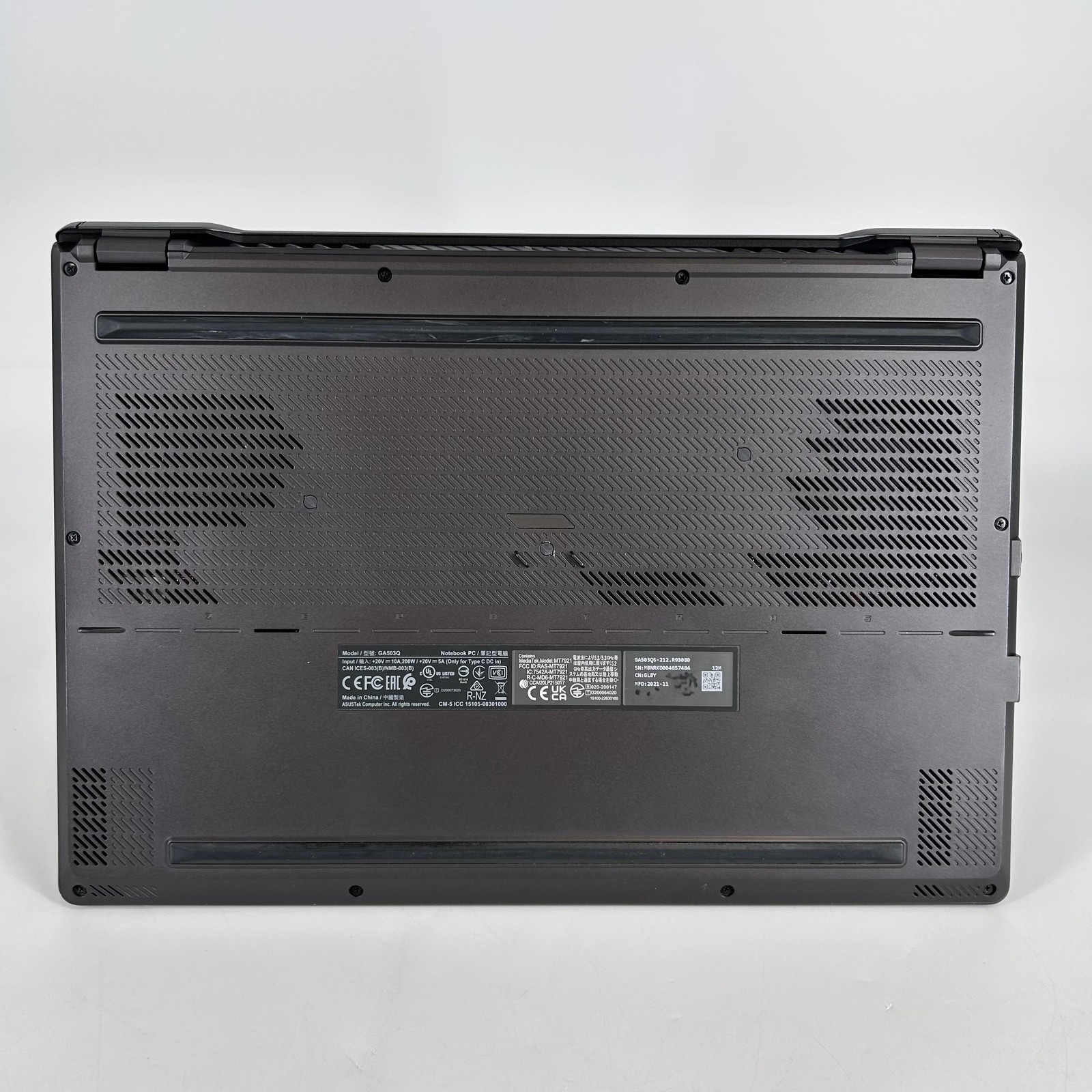 Asus ROG Zephyrus G15 GA503 165Hz 2K 3.3GHz Ryzen 9 5900HS 16GB 1TB SSD RTX 3080