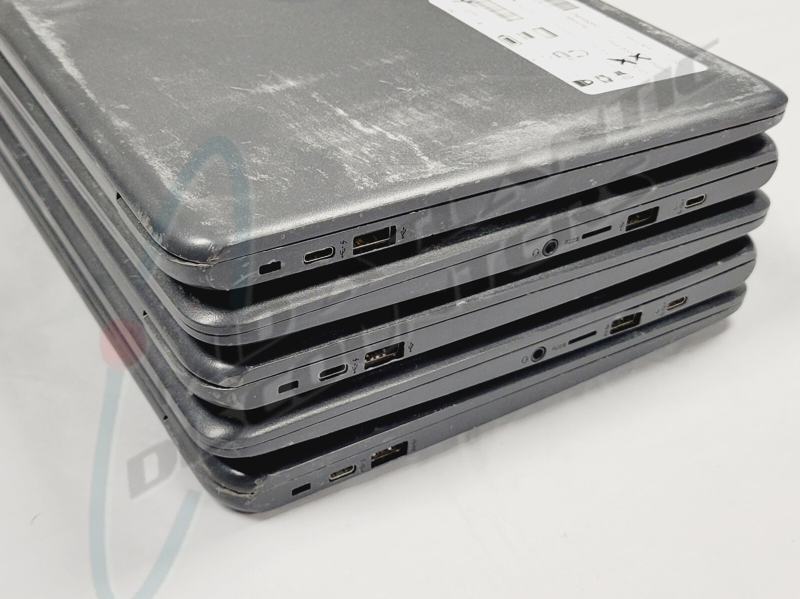 5 HP 14″ Chromebook 14A G5 Laptops 7CZ87UT#ABA Damaged Screens, Tested: Power On