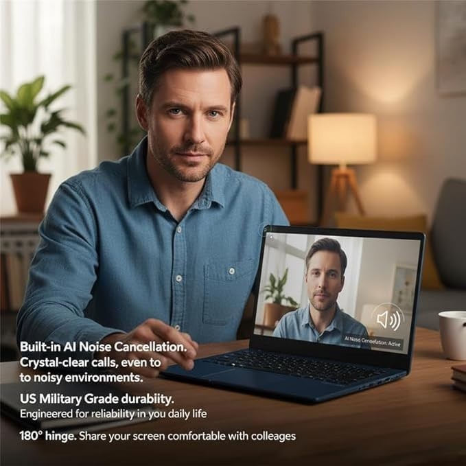 NEW Asus Vivobook AI 2026 14″ Full HD Business laptop, Intel 10-Core 5-120U
