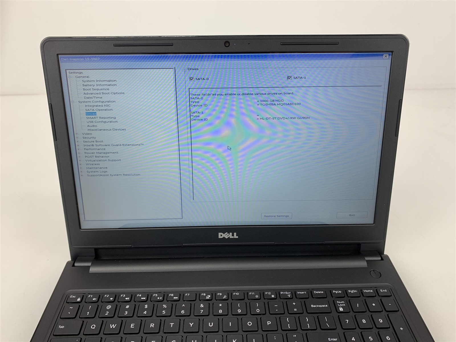 Dell Inspiron 15-3567 Intel i3-7100U 2.40GHz 8GB RAM 1TB HDD Windows 10 15.6″