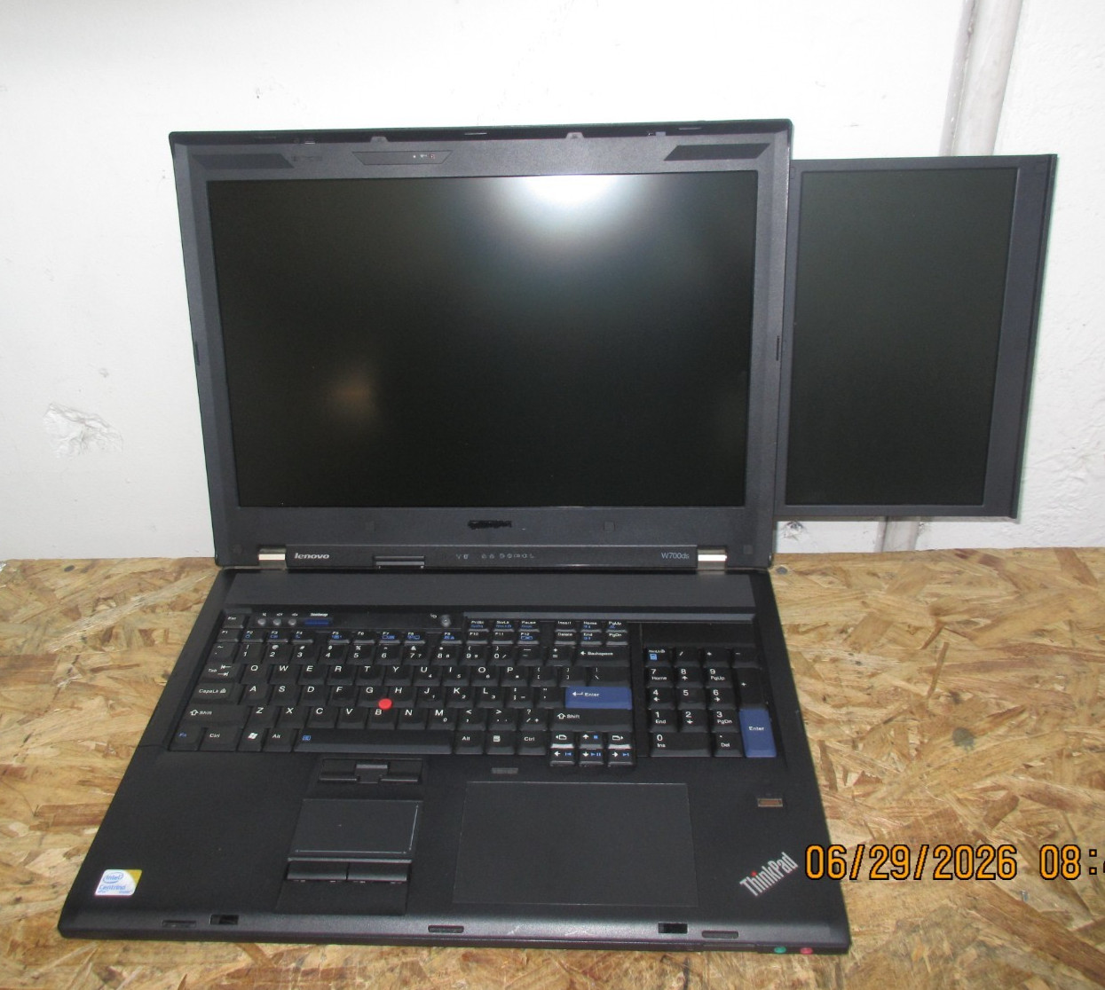 ⭐️ VINTAGE LENOVO Thinkpad W700DS Laptop w/ Intel Core 2 4GB RAM READ DESC ⭐️