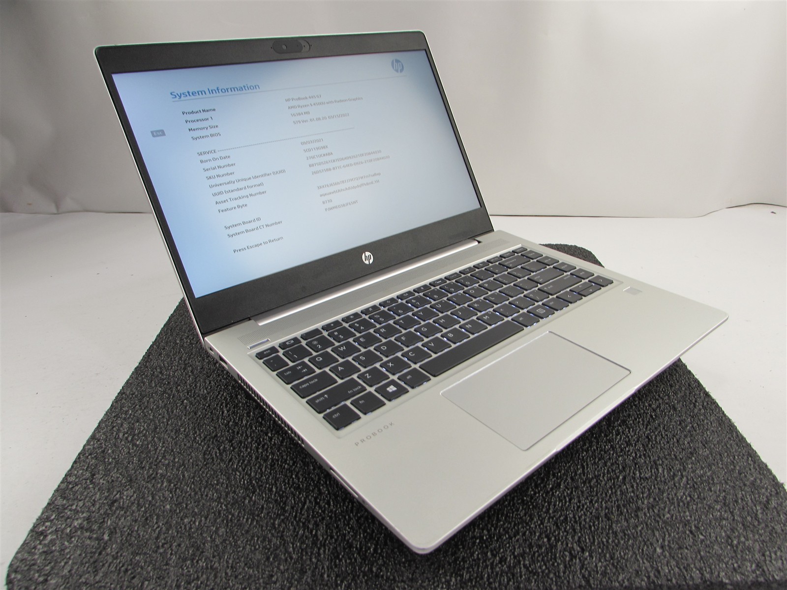 HP PROBOOK 445 (G7) 14″ FHD AMD RYZEN 5 4500U 512GB SSD 16GB RAM AMD GPU NO O.S