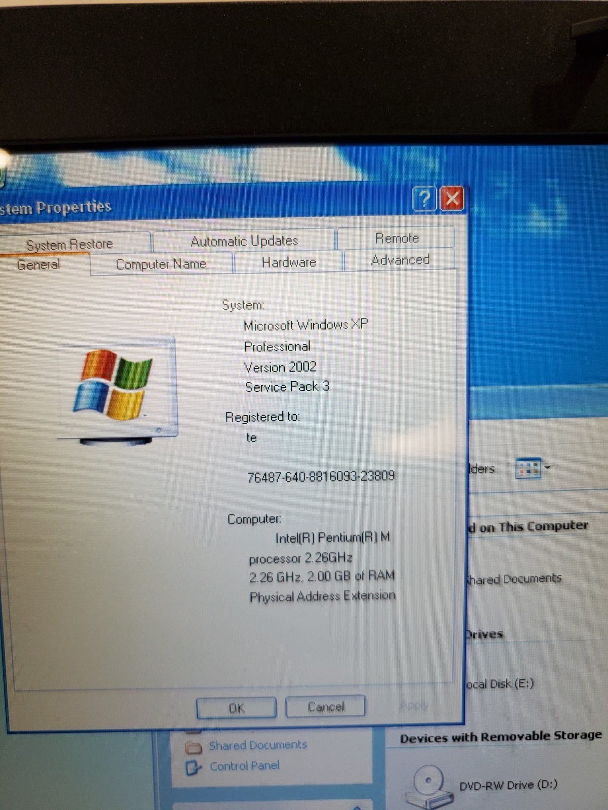 Dell XPS M170 Gaming Laptop Pentium 2.26GHz 2GB RAM 100GB HDD 7800 GTX WinXP #69