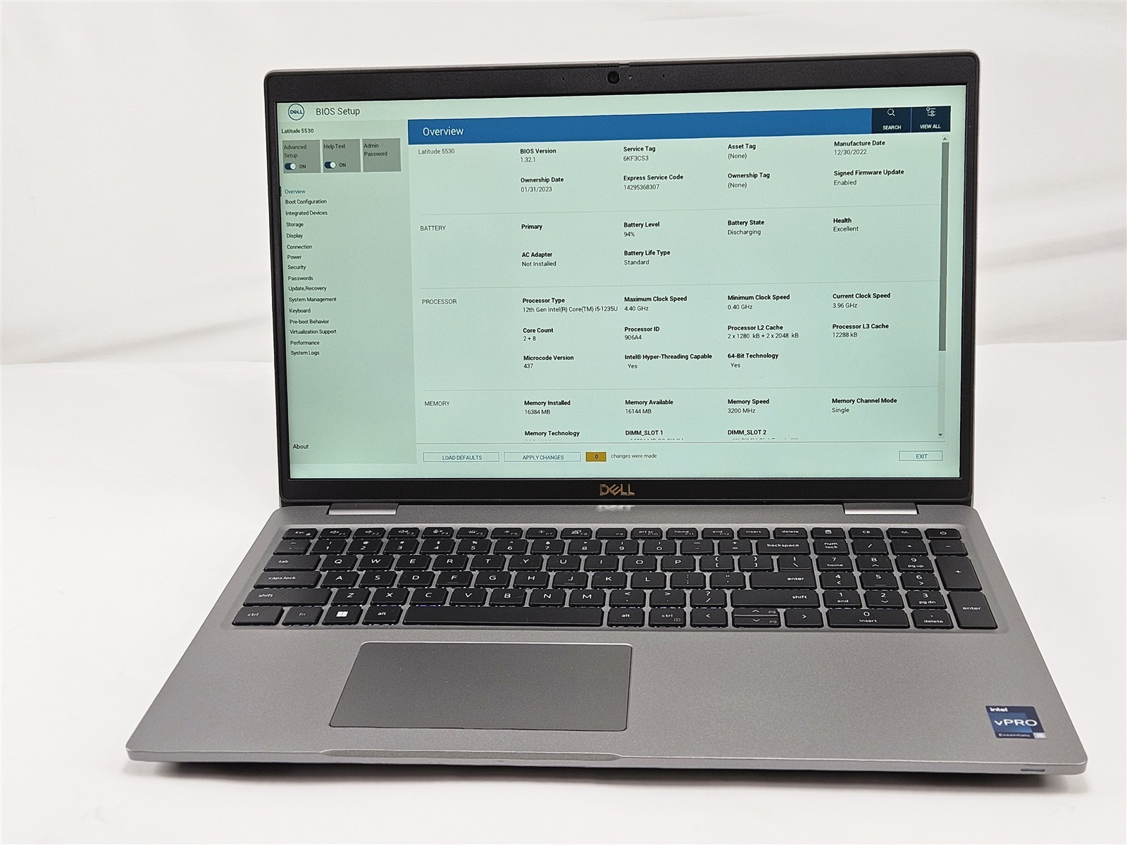 Dell Latitude 5530 15.6″ Intel Core i5-1235U 16GB 256GB SSD Intel UHD Graphics