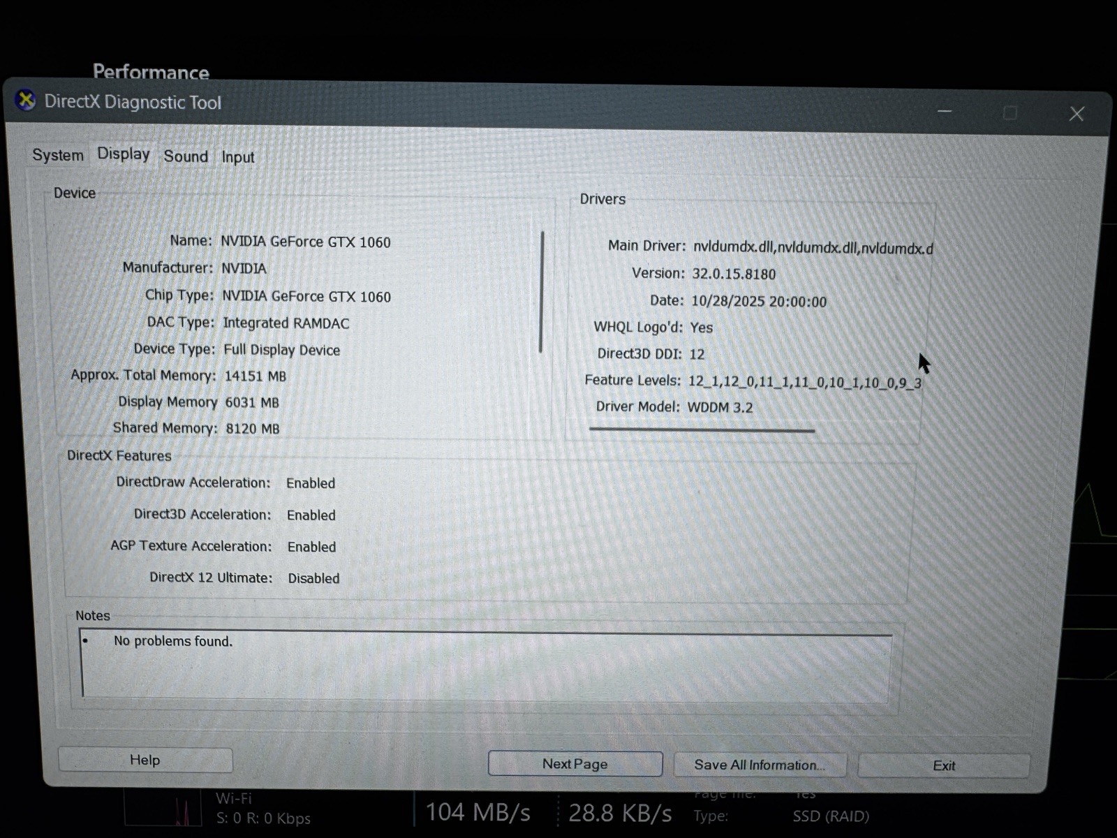 Alienware 15 R4 15.6in i7-8750H 16GB 1TB SSD GTX 1060 Win 11