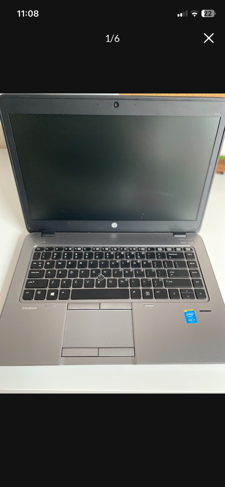 HP EliteBook 840 G3 14 in (256 GB SSD, Intel Core i5 6th Gen 2.40 GHz, 8 GB RAM)