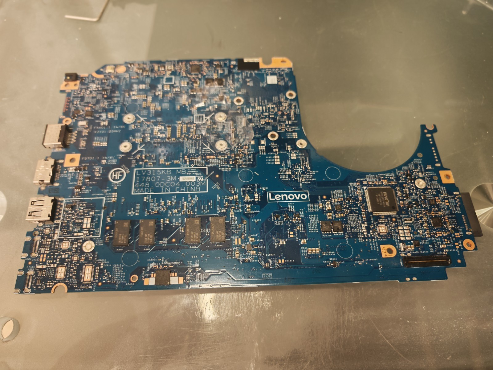 LENOVO V130-15 MOTHERBOARD 448.0DC04.003M INTEL I3-7020U HD 620 4GB RAM