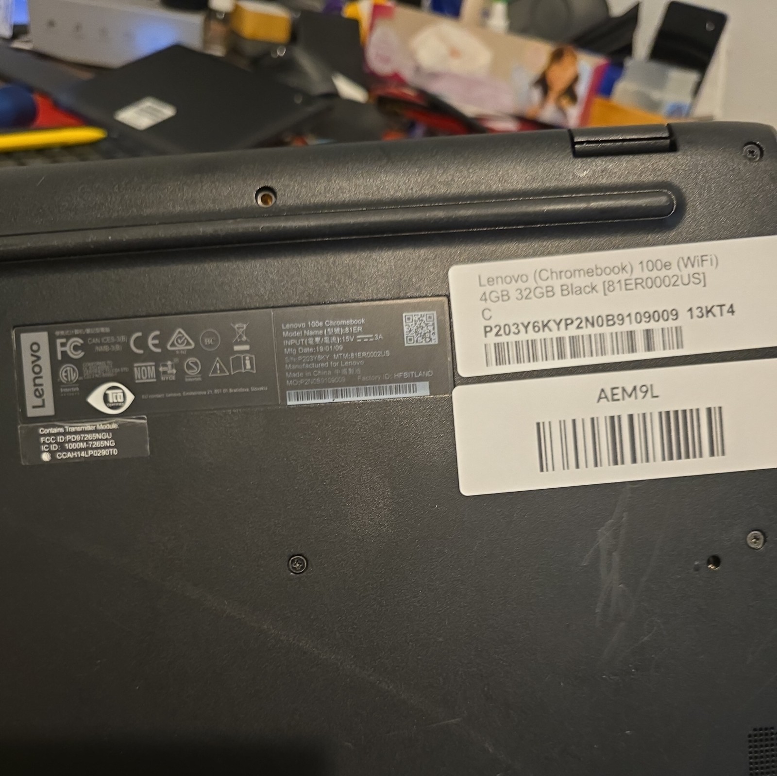 Lenovo 100e Chromebook 11.6″ (32GB eMMC, 4GB RAM) Laptop – Black (81ER000BUS)