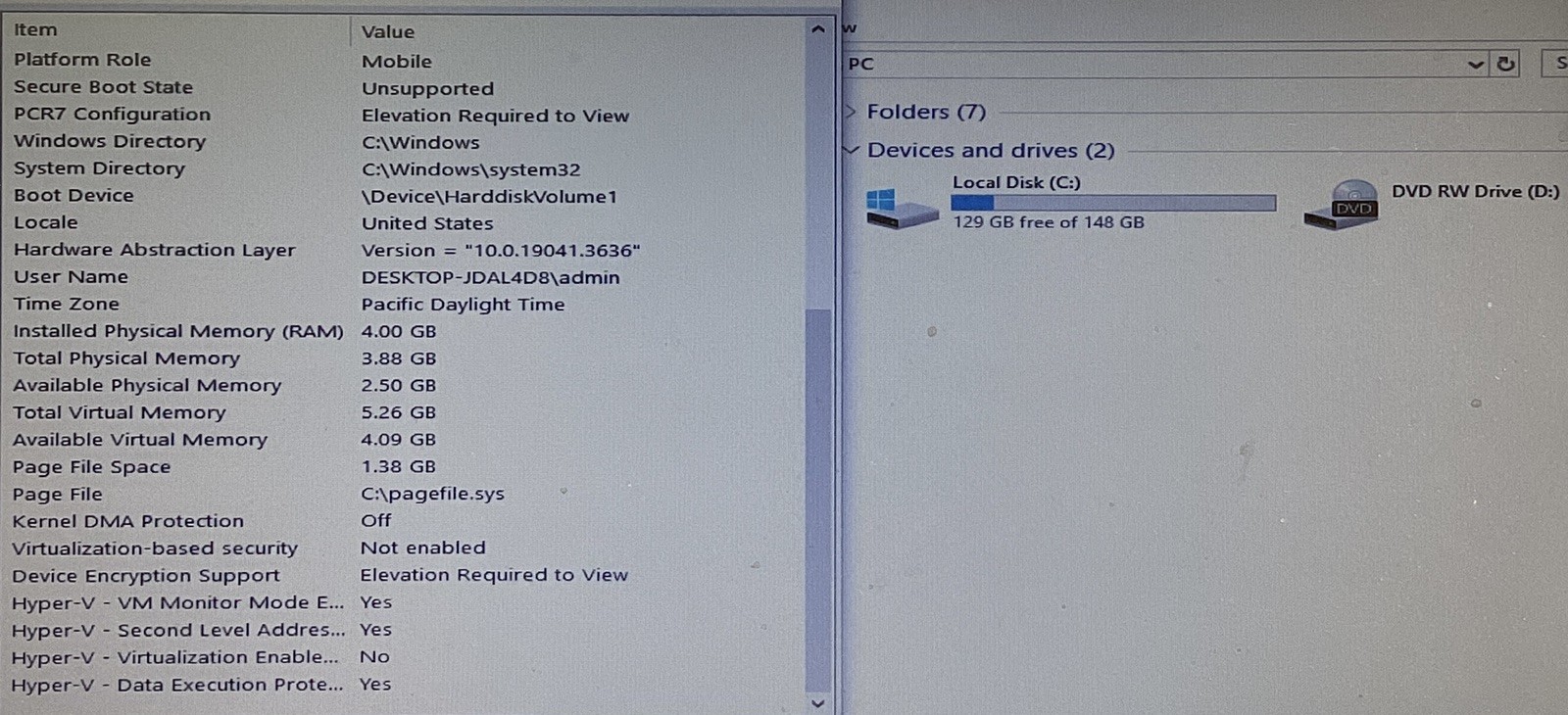 Lenovo ThinkPad T420s Intel i7-2640M @ 2.80GHz 4GB Ram 128GB SSD *BAD BATTERY*