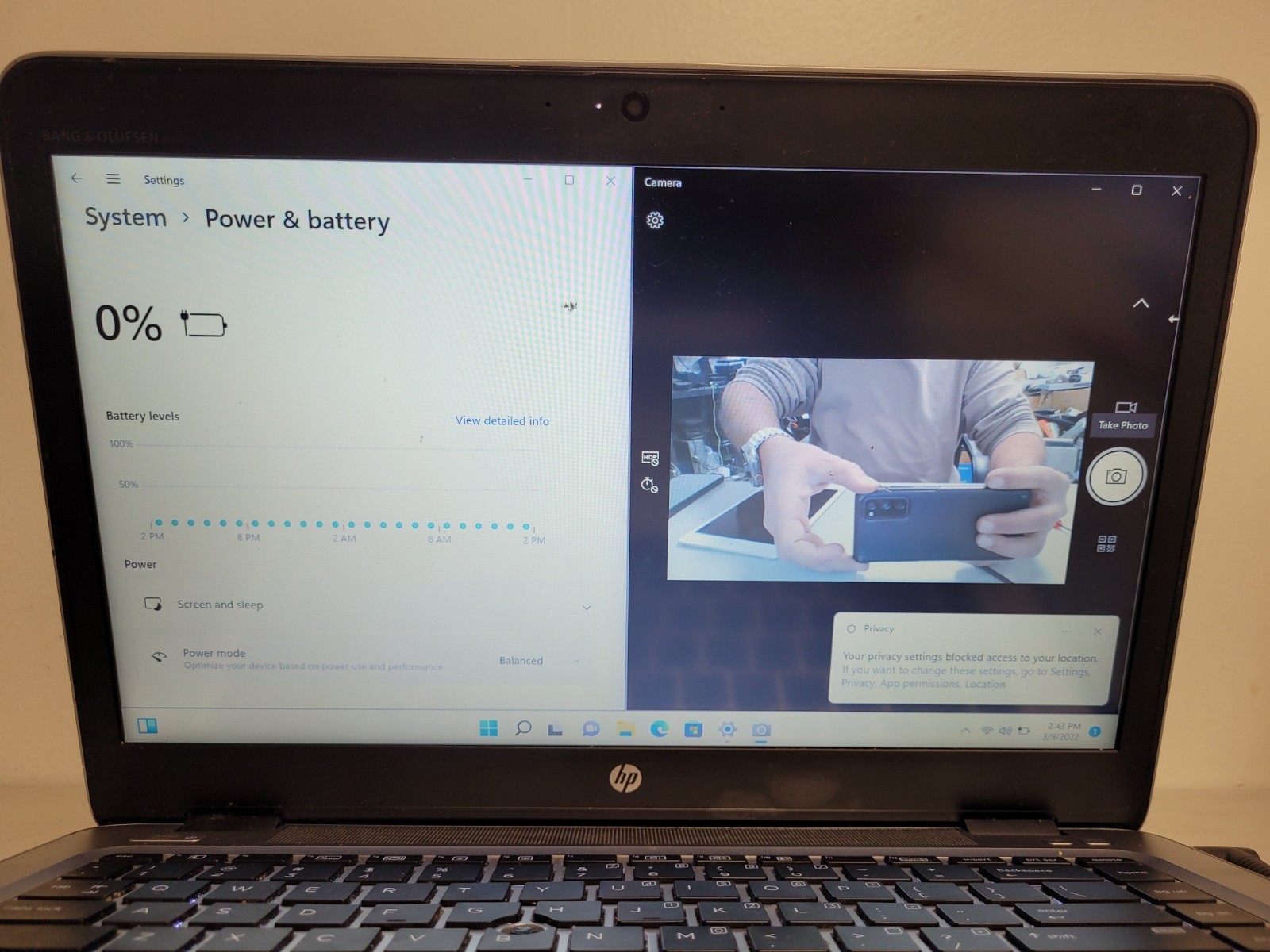 Hp elitebook 745 G3 14″ amd A10-8700b 16gb ram 256gb ssd charger READ 5CG70231B4
