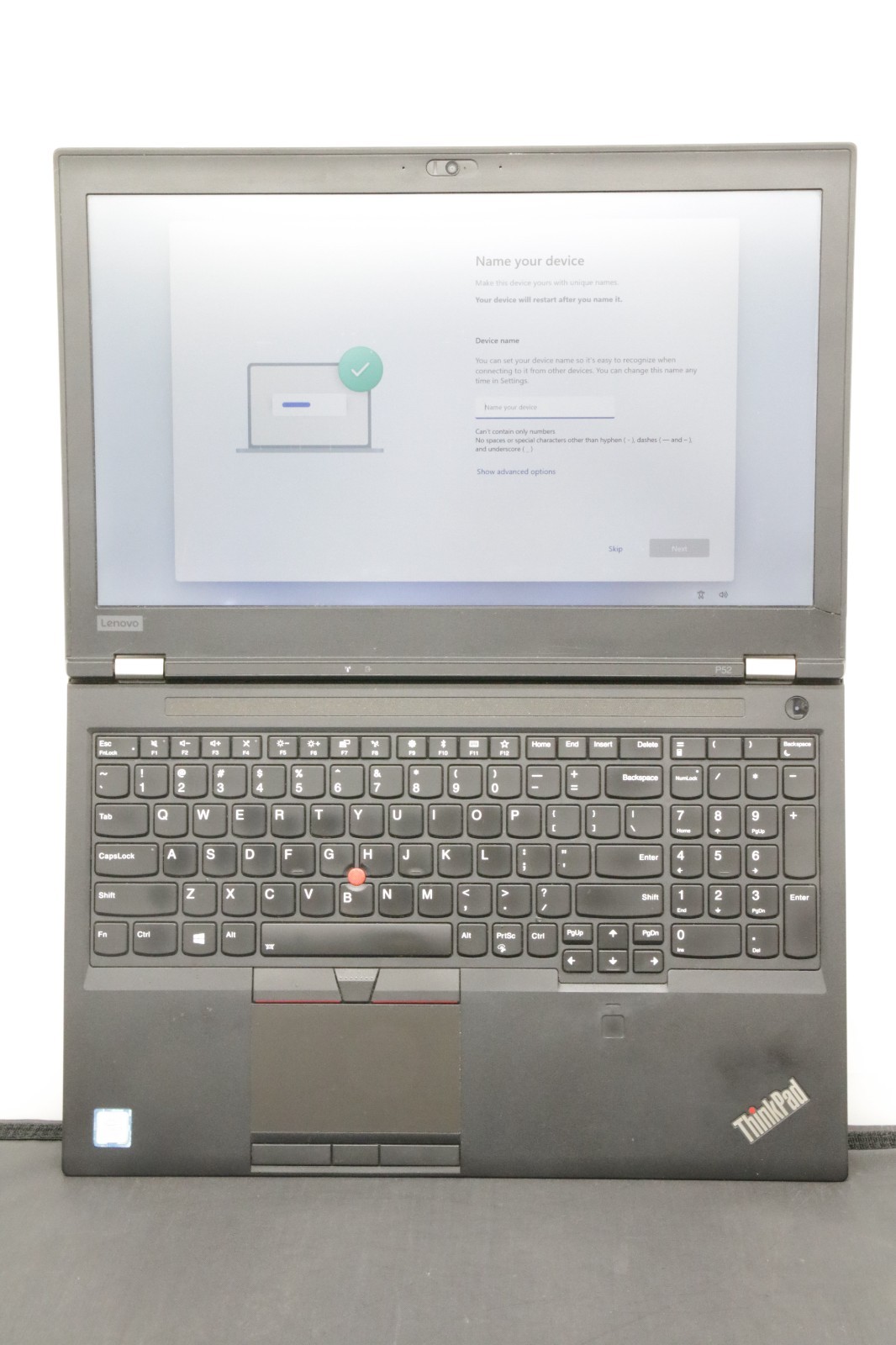 Lenovo ThinkPad P52 – i7-8850H – 16GB, 512GB, Windows 11 +Adapter