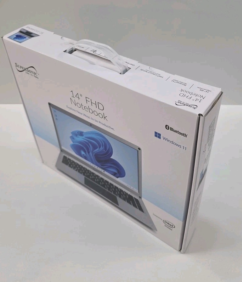 Lectronics Notebook Supersonic 14.1. Wind 11. Quad-Core SC-5514WNB. 12GB 4G RAM