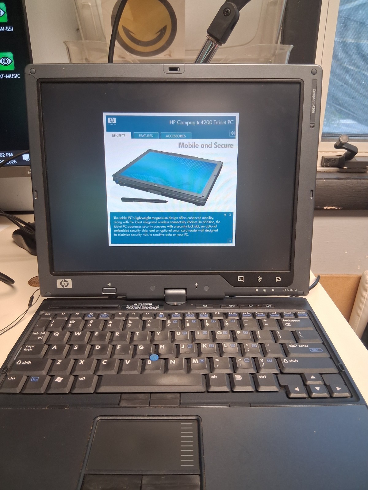 RARE VINTAGE HP Compaq TC4200 Intel Pentium M 2.00Ghz 12.1″ TouchScreen Laptop