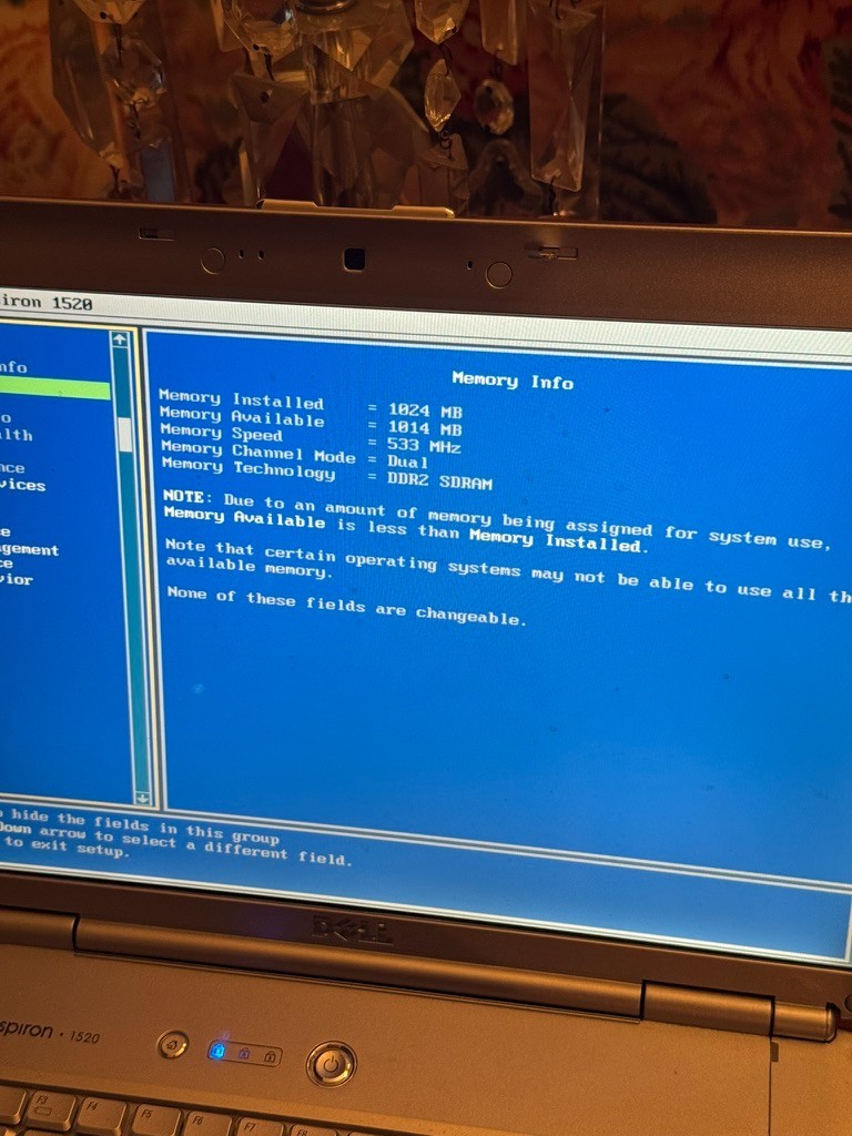 Dell Inspiron 1520 Laptop – For Parts or Repair