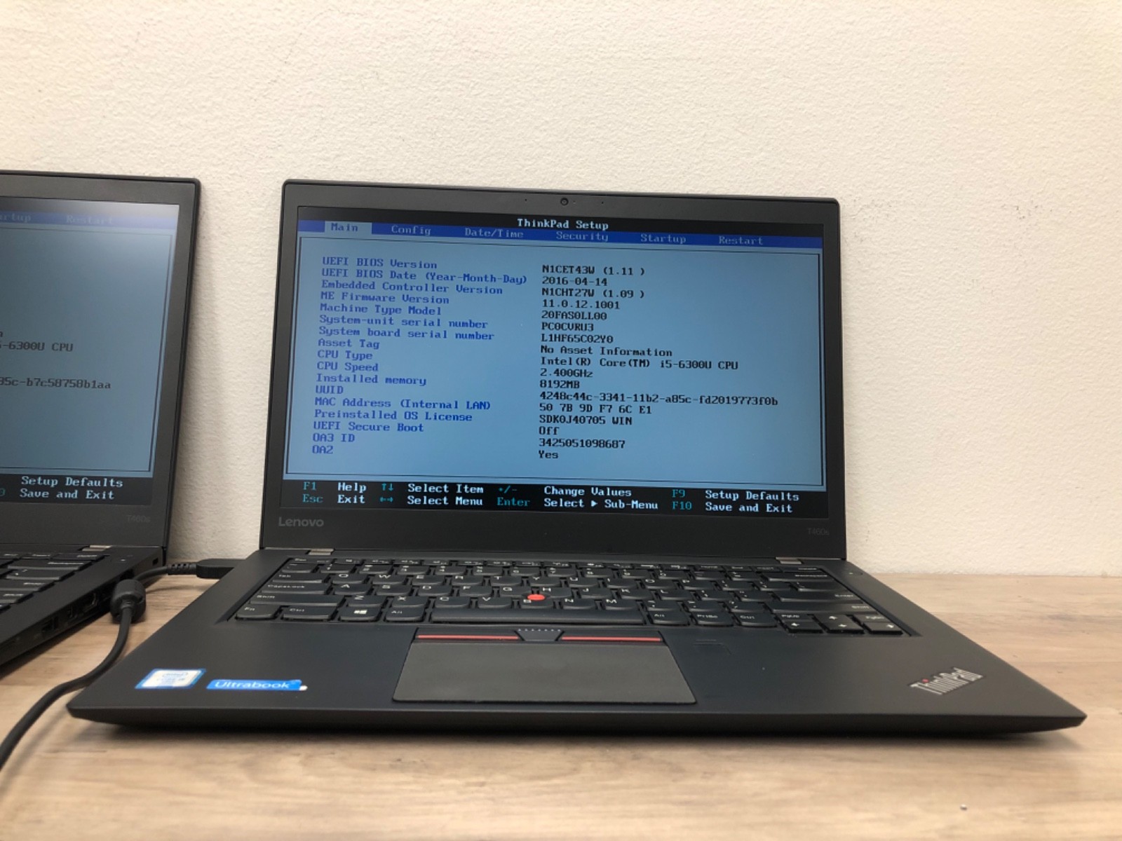 [LOT OF 2] Lenovo ThinkPad T460s i5-6300U@2.4GHz 8GB RAM NO SSD/OS