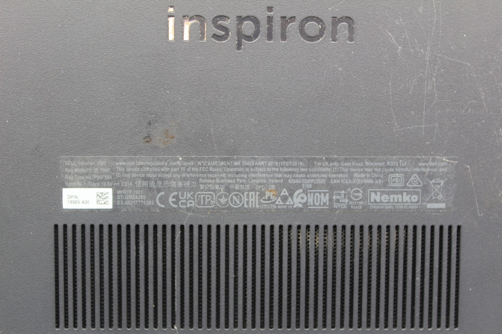 Dell Inspiron 15 3505 P112F001 15.6″