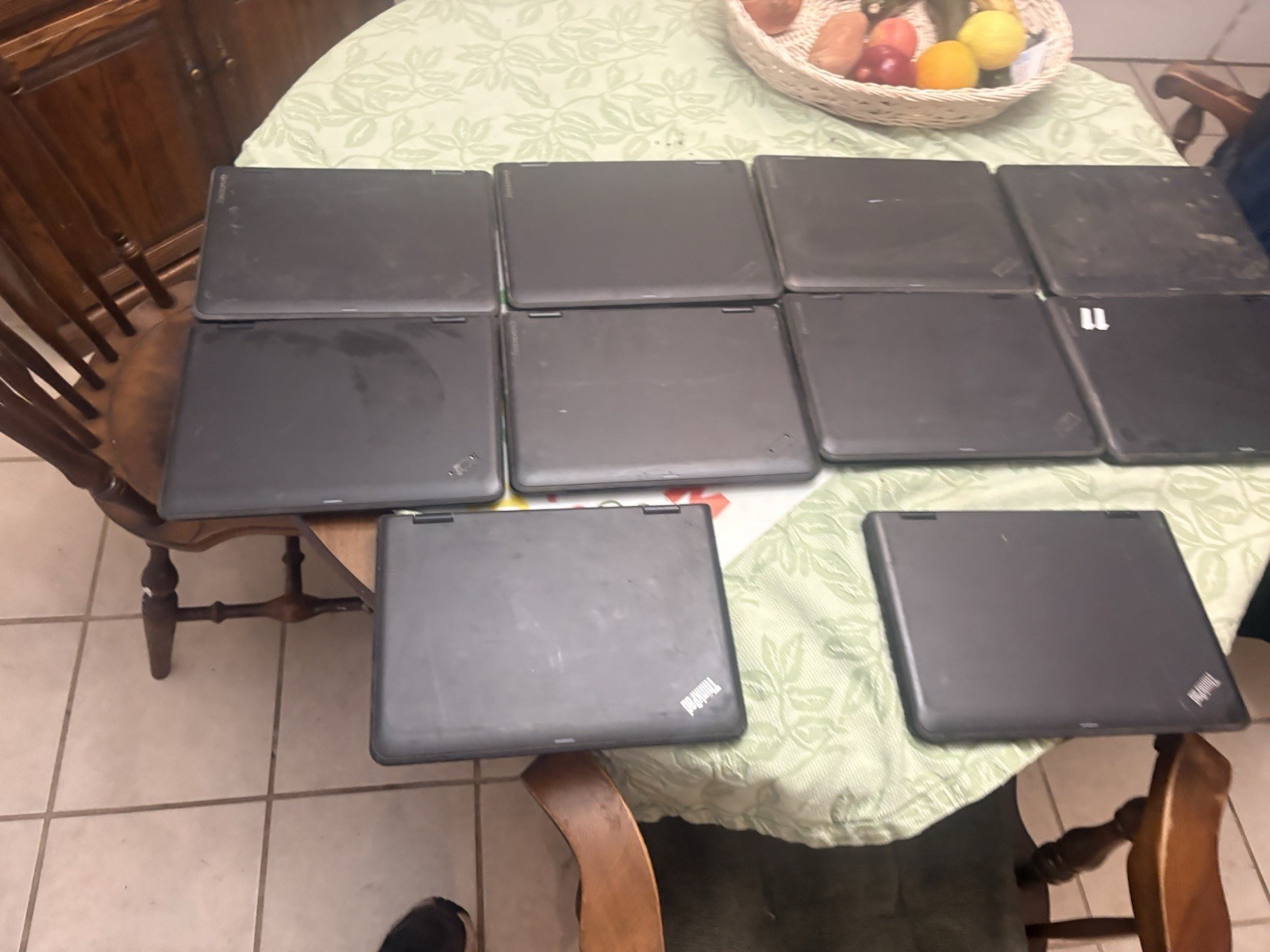 LOT OF 10 Lenovo ThinkPad 11e Chromebook Laptops UNTESTED AS IS. MAKE OFFER