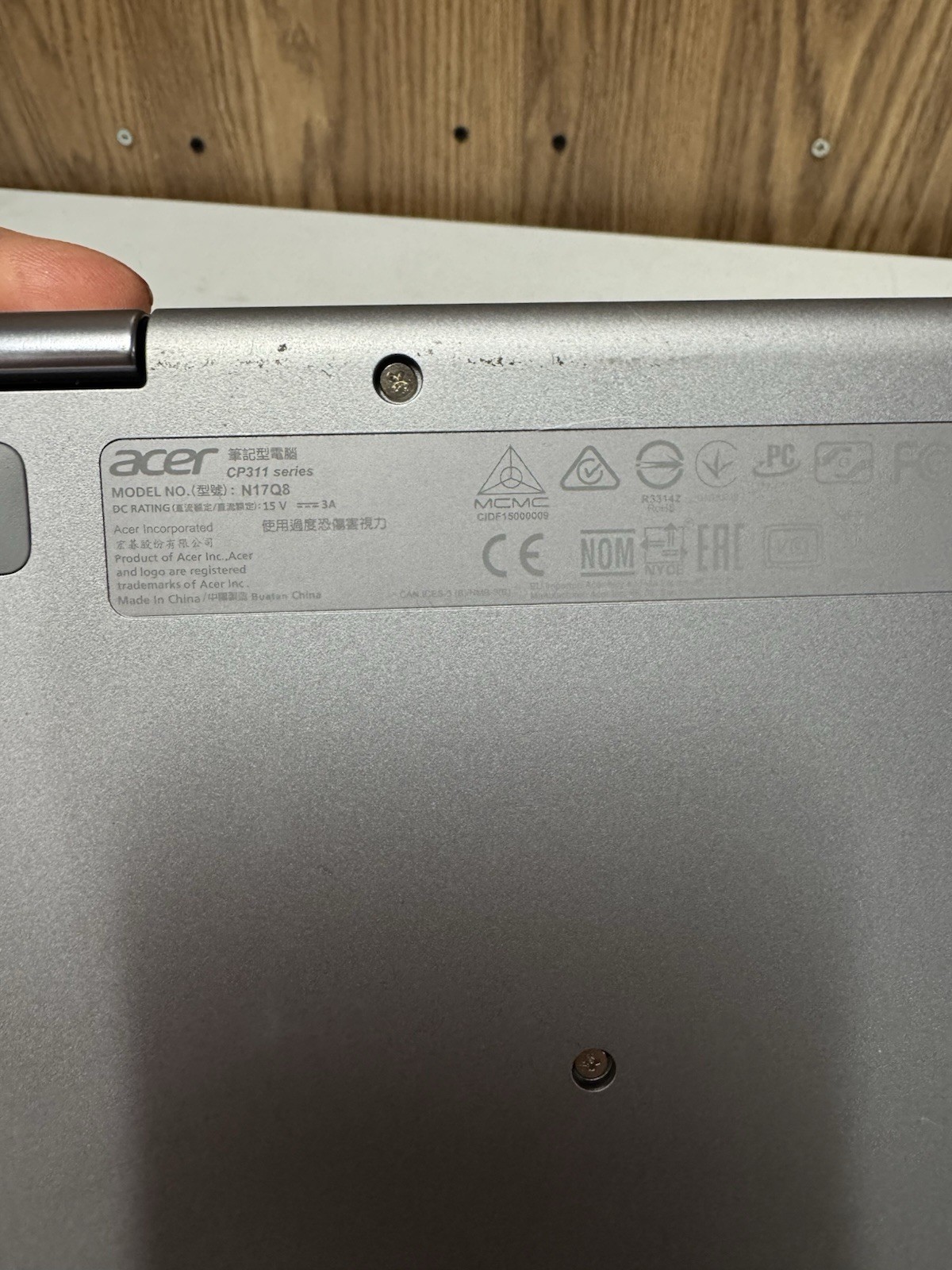 Acer Chromebook Spin 311 CP311-1HN-C2DV No Power For Parts AS-IS