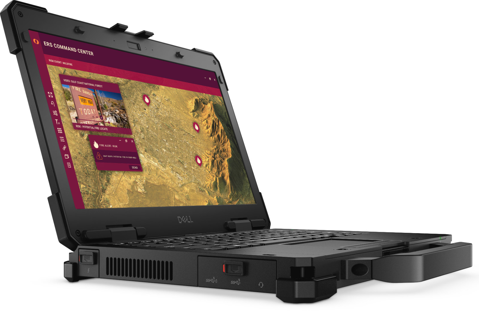 Dell Pro Rugged 13, 13.3″, FHD Touch Screen, Ultra 5-135U, 16GB RAM 512GB M.2