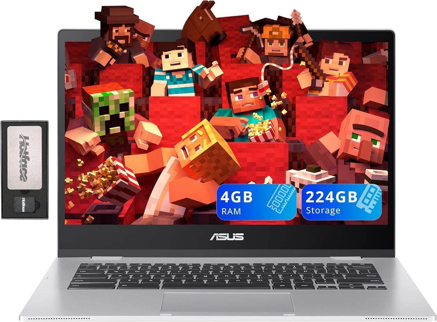 Lightweight 14″ Chromebook CX1 – FHD Anti-Glare, WiFi 6, 4GB RAM, 224GB Storage
