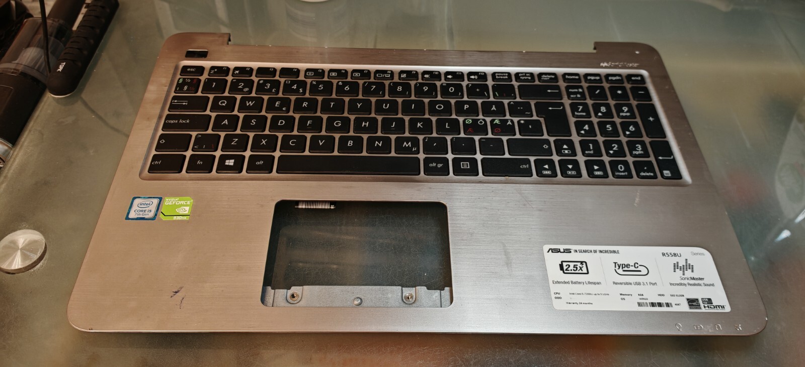ASUS X556U R556U F556U R558 TOP BODY PALMREST 13N0-SGA0821 13NB09S2AP0321