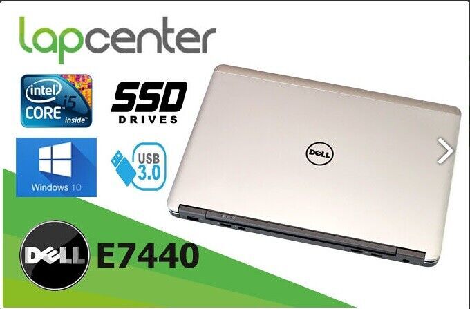 Ultrabook Dell e7440 Core i5 Max 3Ghz 4GB Webcam HD Aluminum Case Win 10