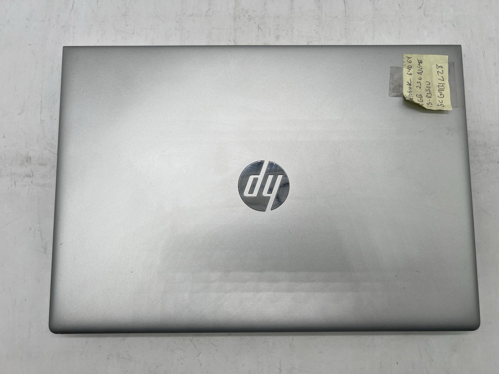 HP ProBook 640 G4, i5-8350U CPU, @ 1.70GHz, 8GB RAM, 256GB NVMe-No OS/AC