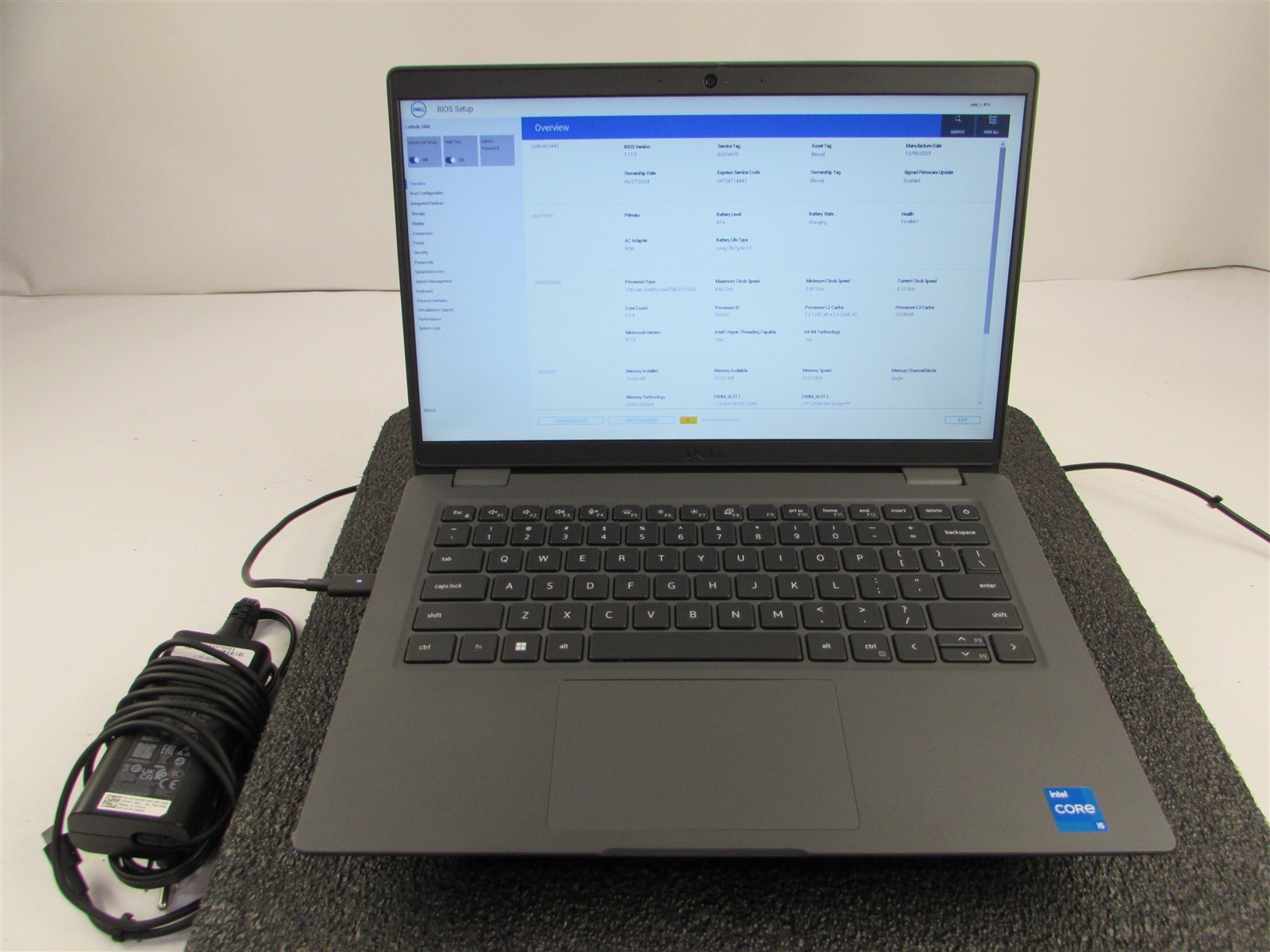 DELL LATITUDE 3440 1366X768 14″ CORE I5-1335U 256GB SSD 16GB RAM NO O.S