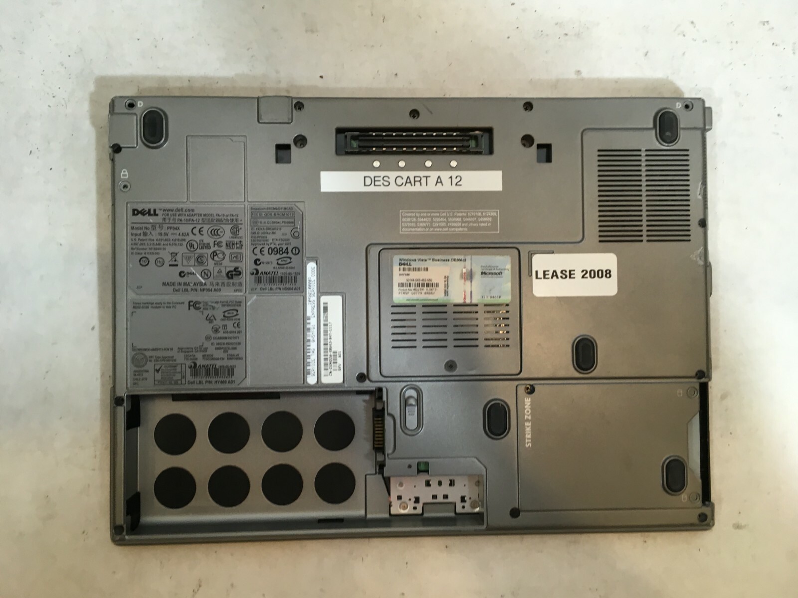 Dell Latitude D830 Shorts Adapters Bare Bones For Parts or Repair- FT