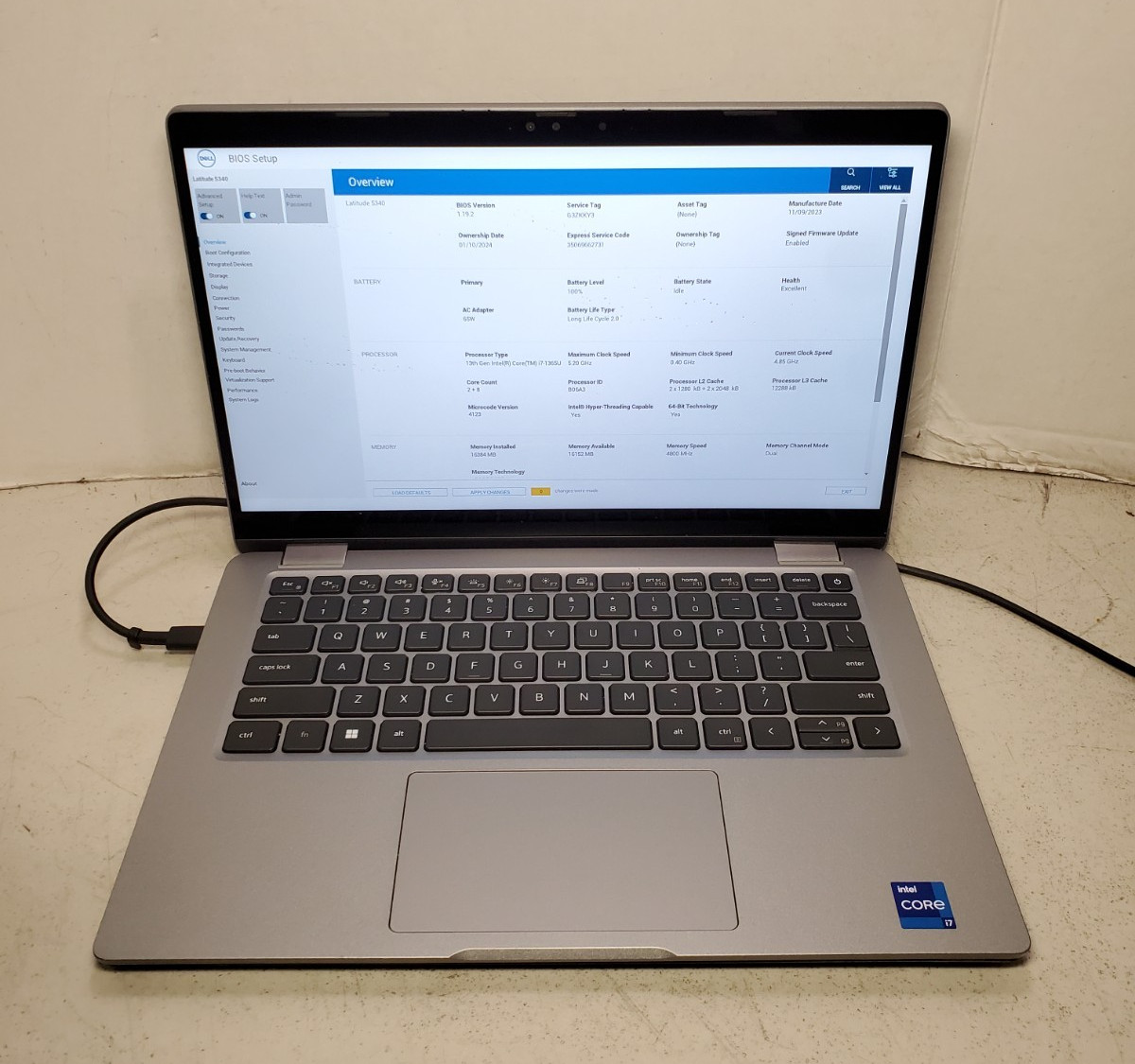 Dell Latitude 5340 TOUCH 13″ Laptop i7-1365u 16GB RAM No SSD/OS. #69