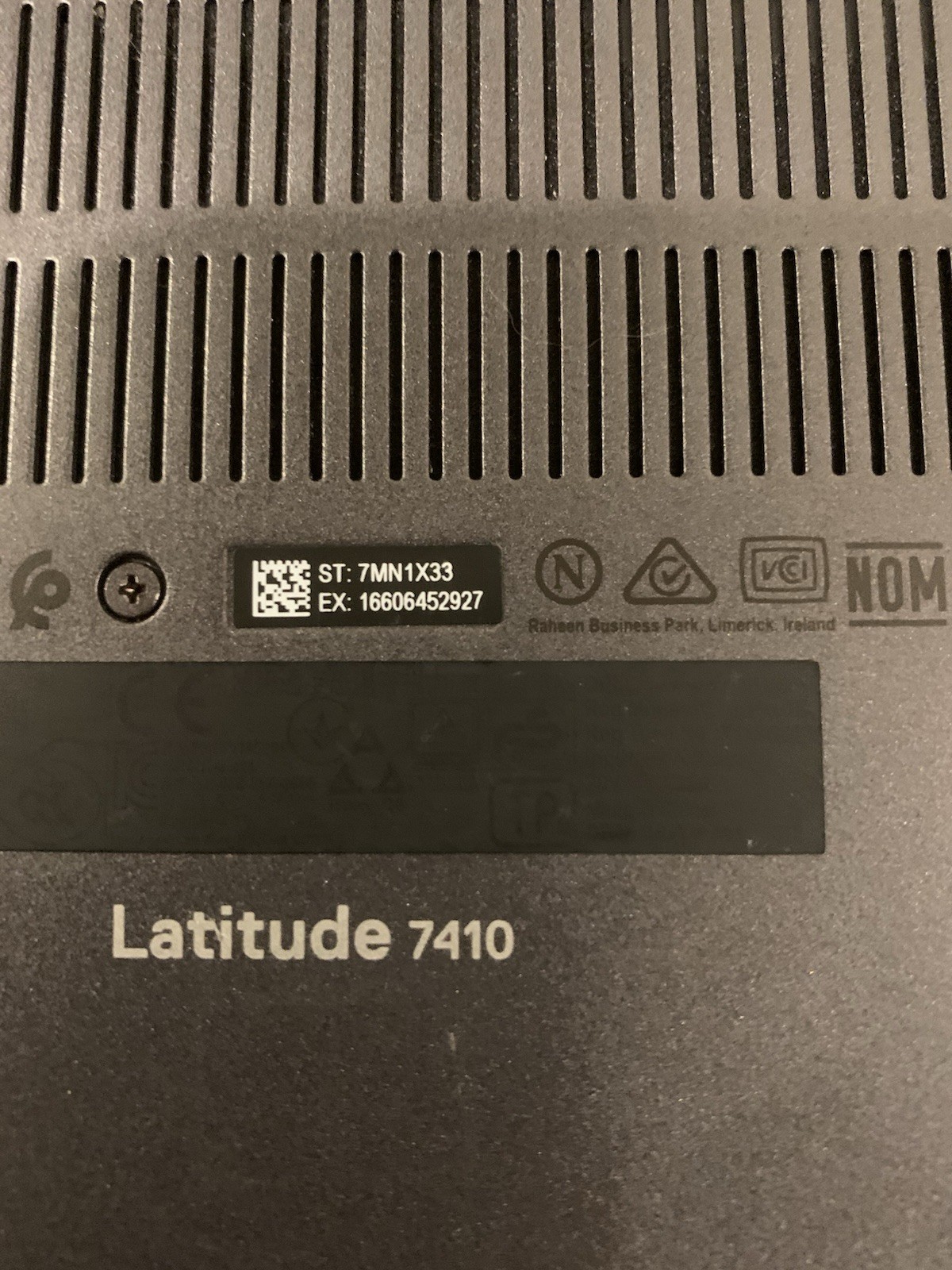 DELL LATITUDE 7410 INTEL CORE I5-10310U 1.70GHZ 16GB RAM, Dead Motherboard ￼