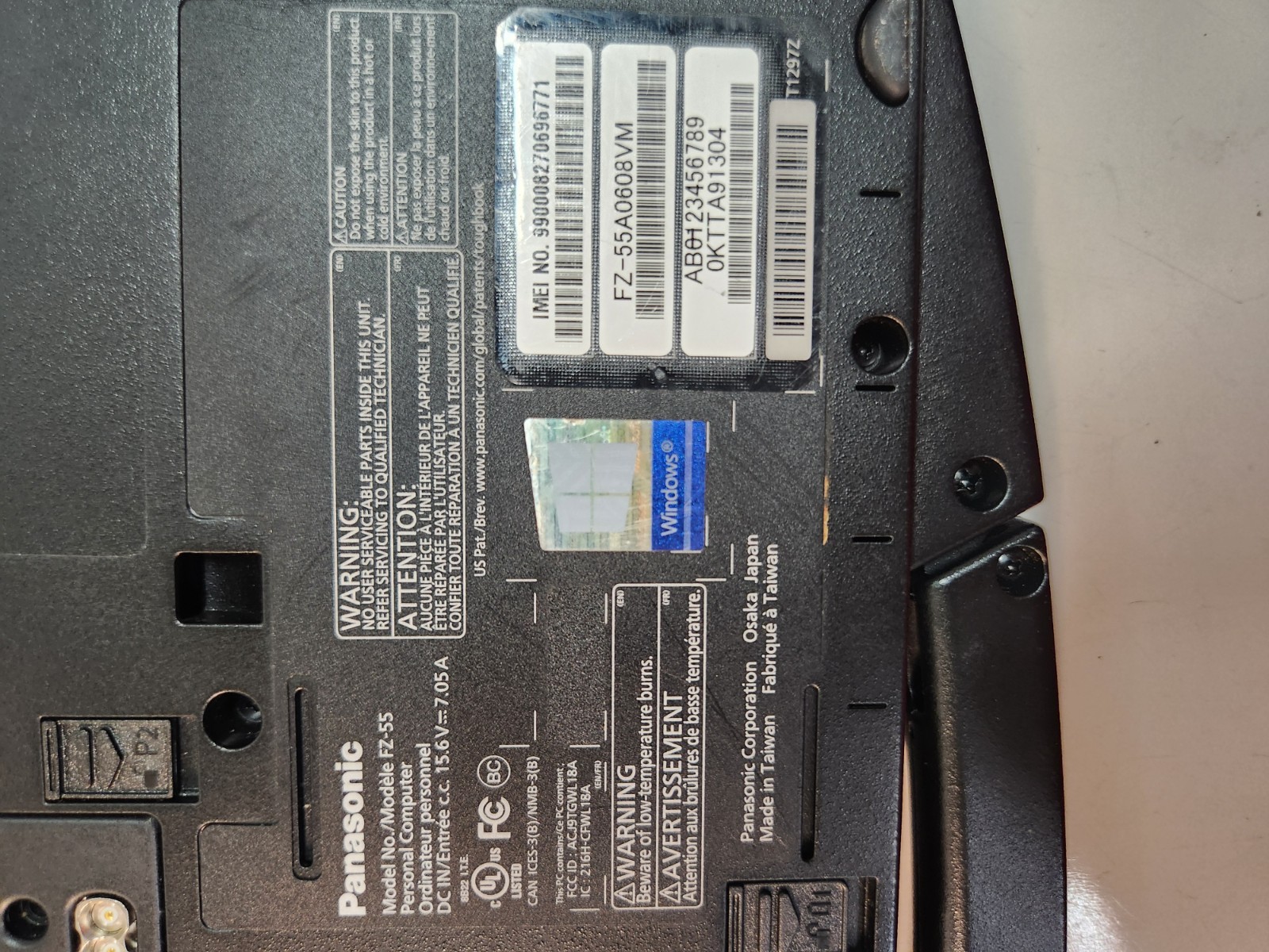 PANASONIC FZ-55 i5-8365U, 512GB NVMe 16GB RAM, HDMI, Touch, 1.60Ghz , WIN 10