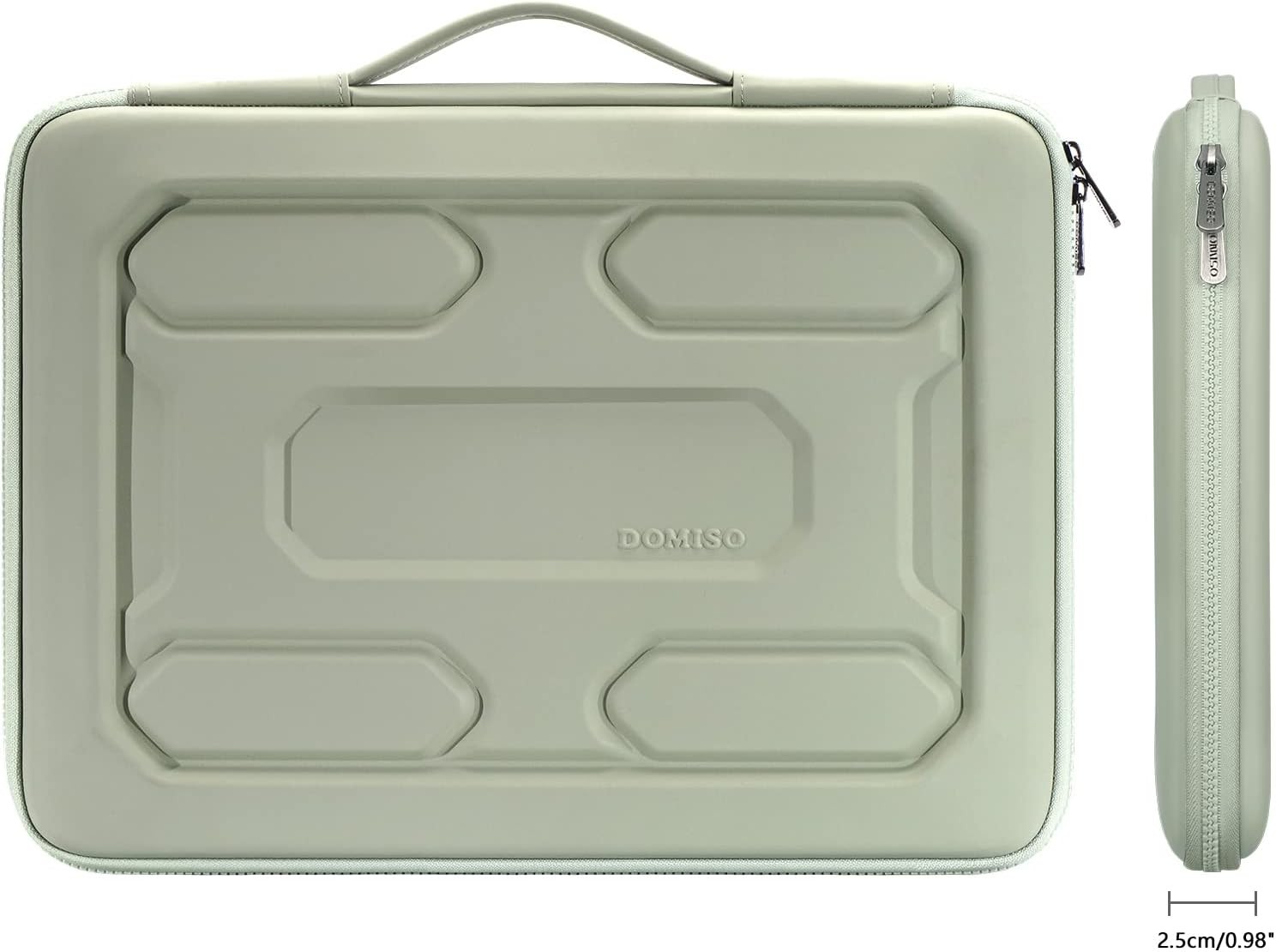 Mint Green 17.3″ Laptop Sleeve with Handle, Shockproof Case for MSI GS73VR/HP En