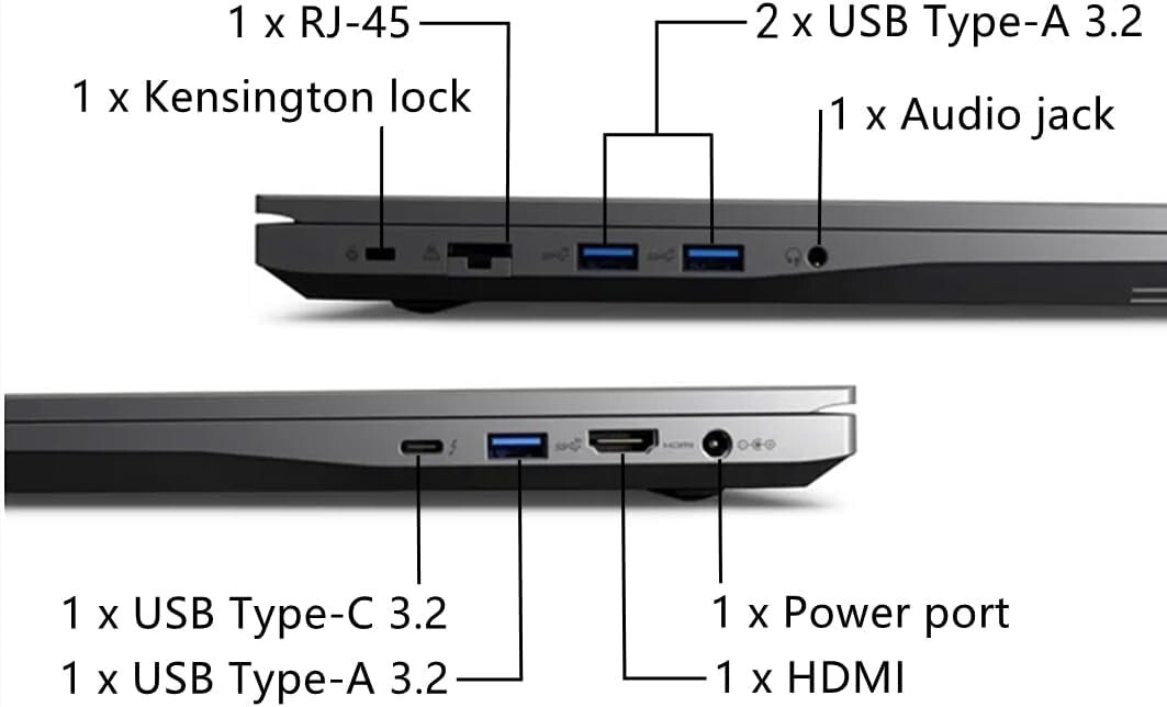 NUC Intel X15 Gaming Laptop Windows 11 Pro Black 512GB 64RAM Core i7-12700H