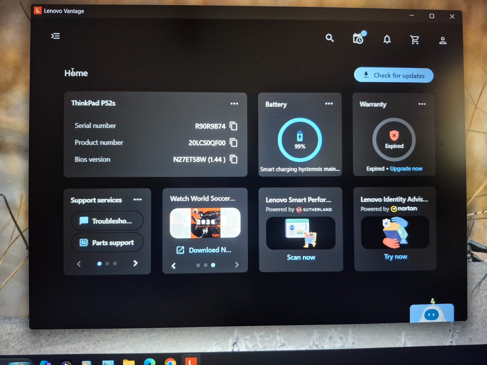 LENOVO THINKPAD P52S TOUCH i7-8650U 16GB RAM 512GB NVIDIA P500 WIN 11 + OFF 2021