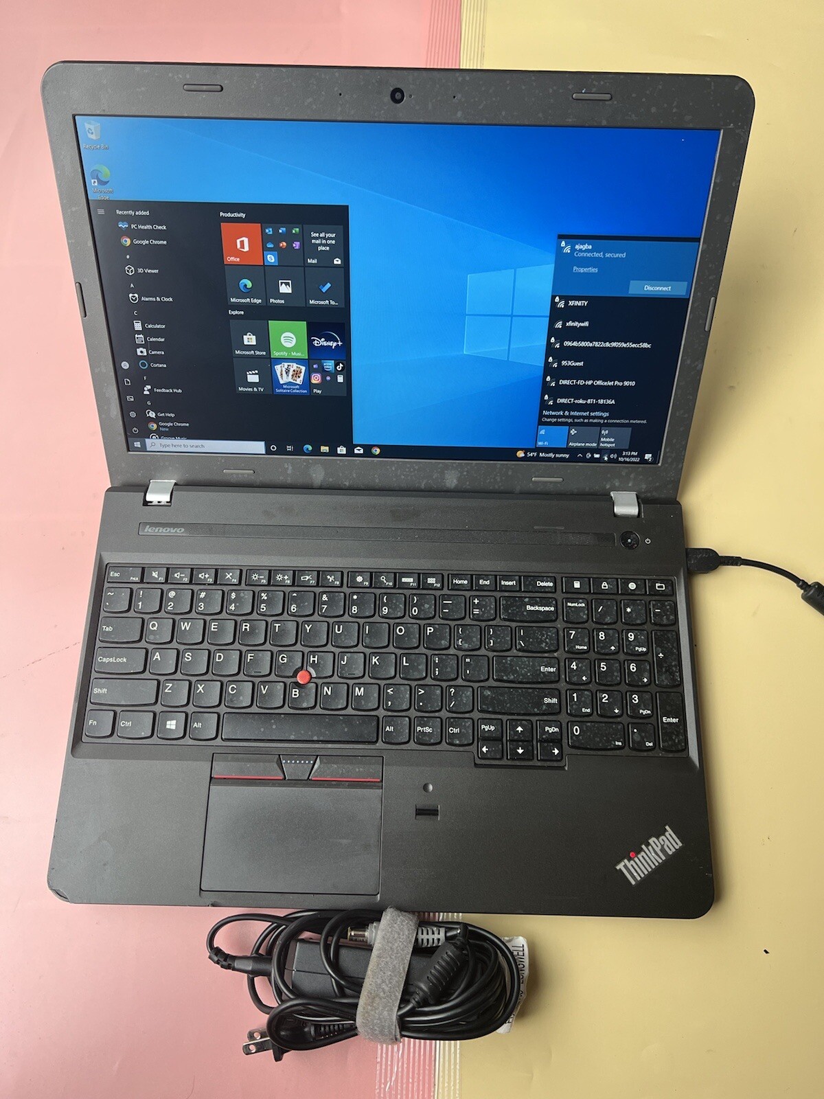 LENOVO THINKPAD EDGE E550 15.6” Core i3-4005U 4GB RAM 500GB HDD WEBCAM 1920X1080