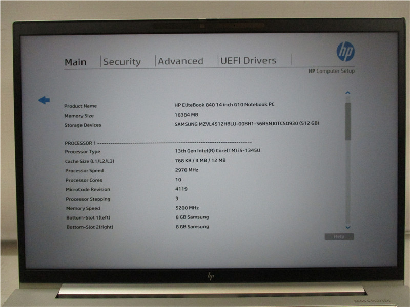 HP EliteBook 840 G10 Laptop i5-1345U 4.3GHz 16GB RAM 512GB SSD Win 11 Pro COA