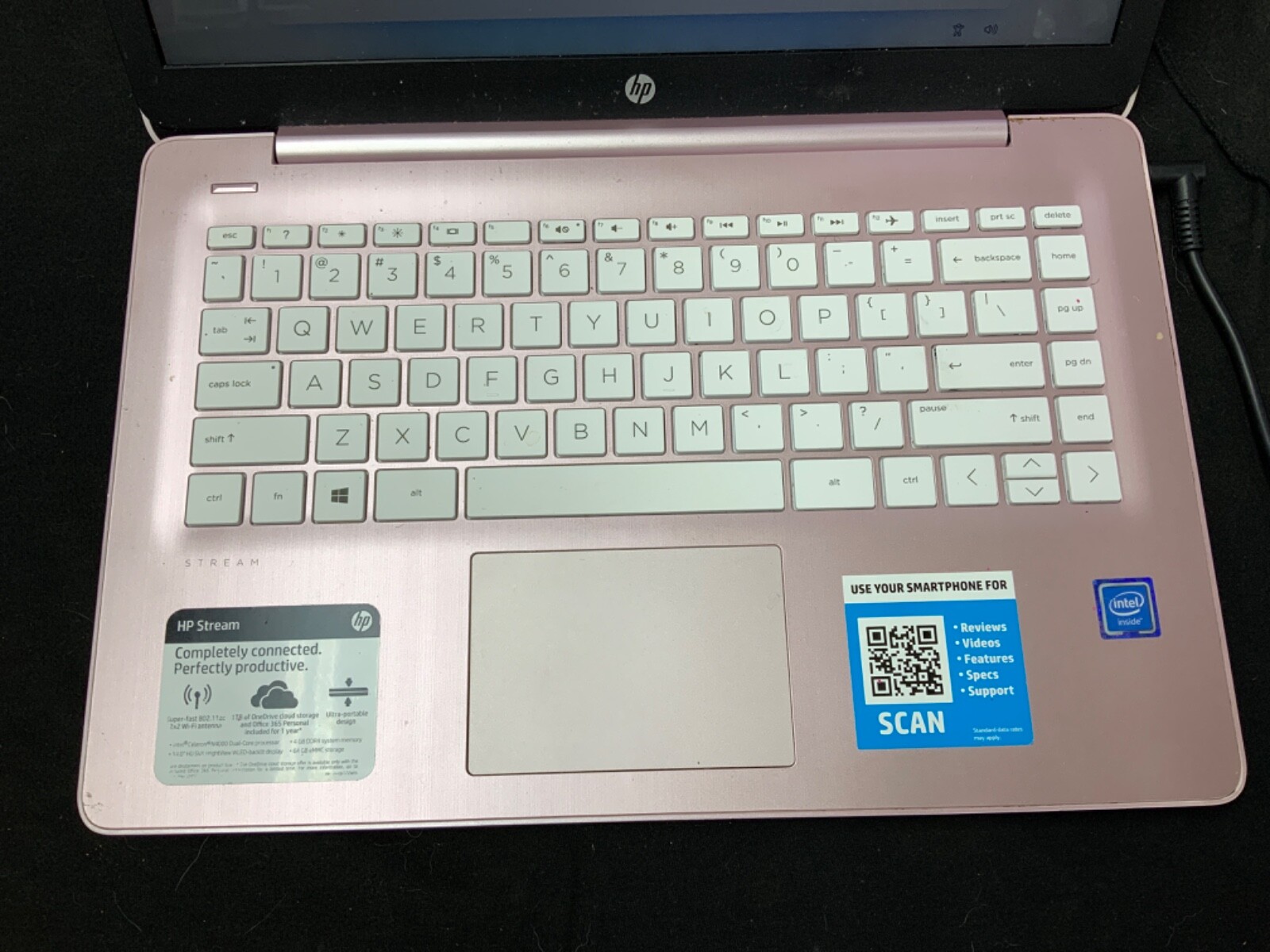 HP Stream 14-cb172wm Windows 11 64GB eMMC 4GB RAM Intel Celeron N4000 14″