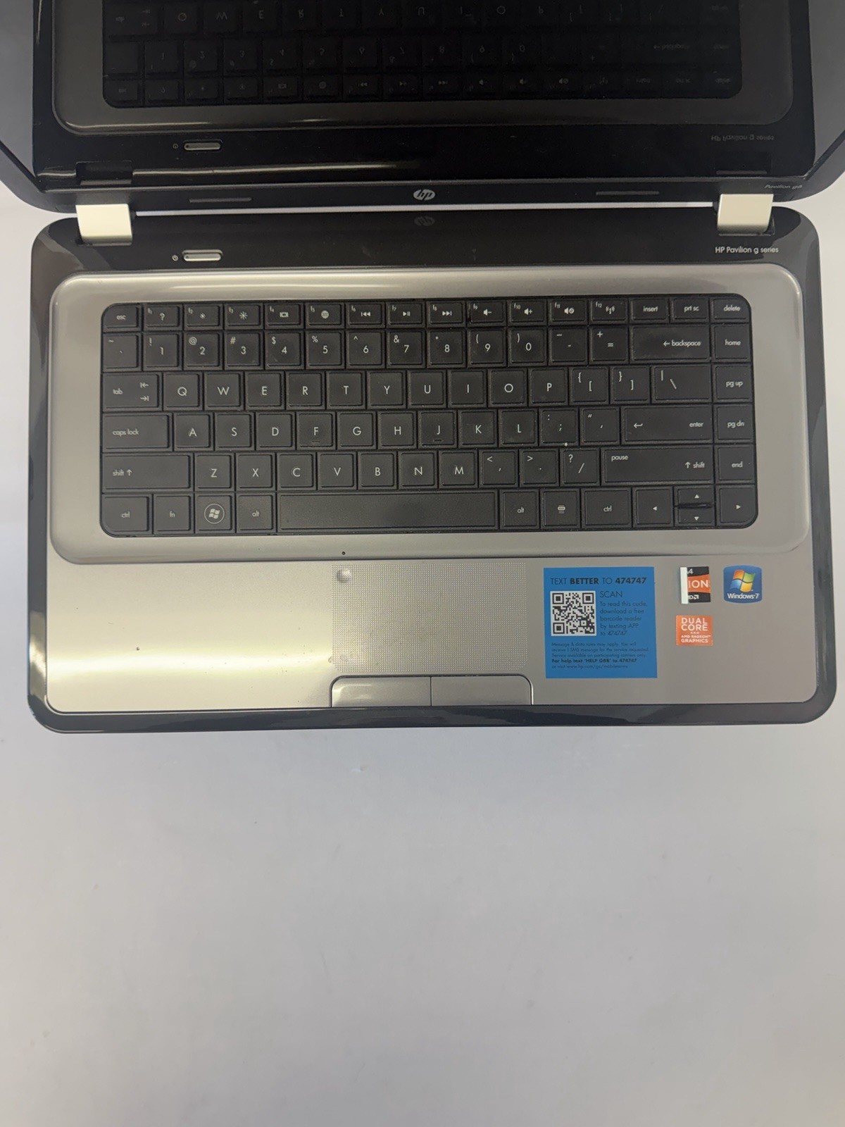 HP Pavillion g6-1c62us Laptop – Good Screen – AMD A4-3300M – Read Des