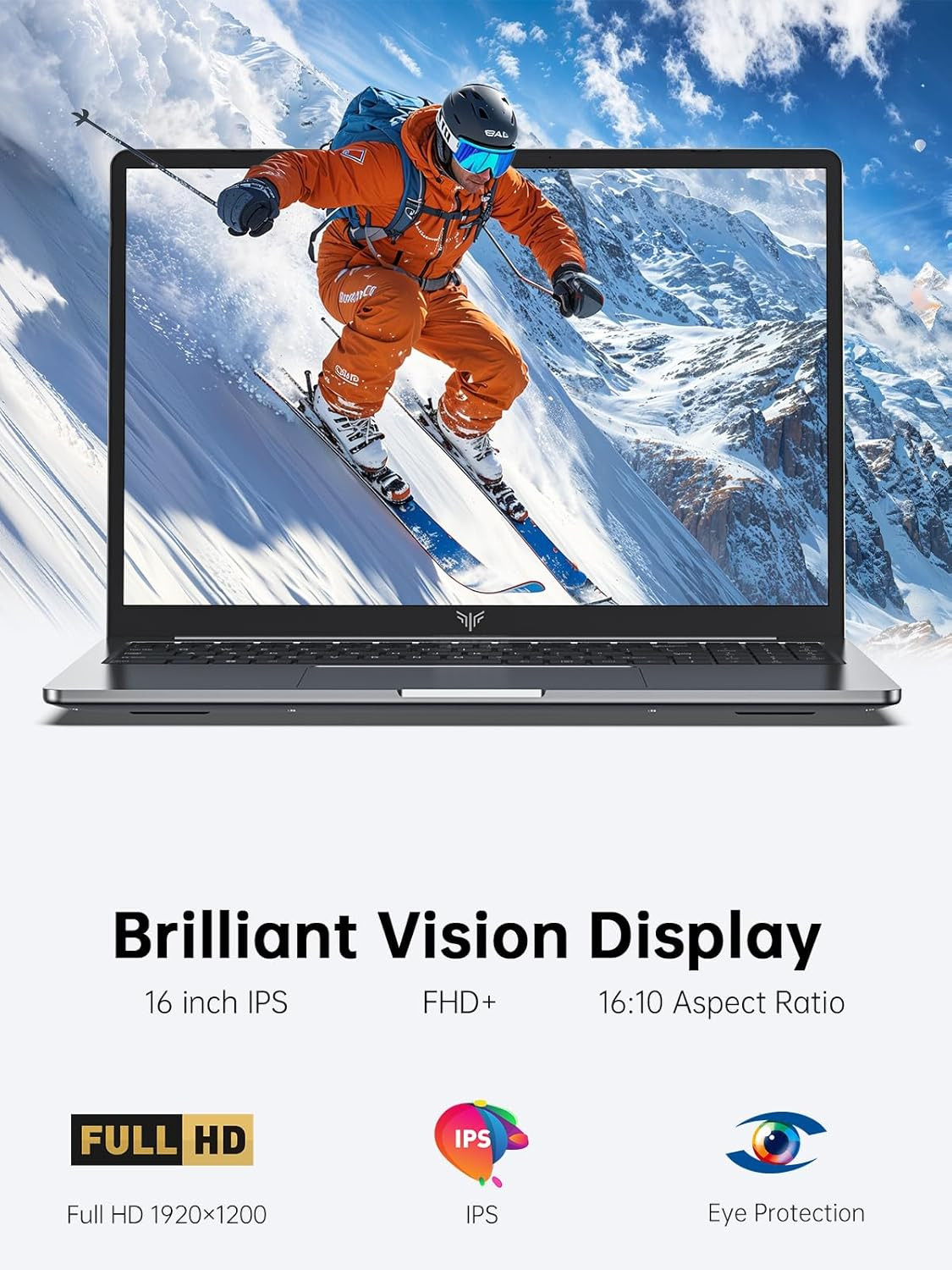 Laptop, 16GB DDR4 512GB SSD Laptop Computer, 16.0Inch Windοws 11 Laptop with Ιnt