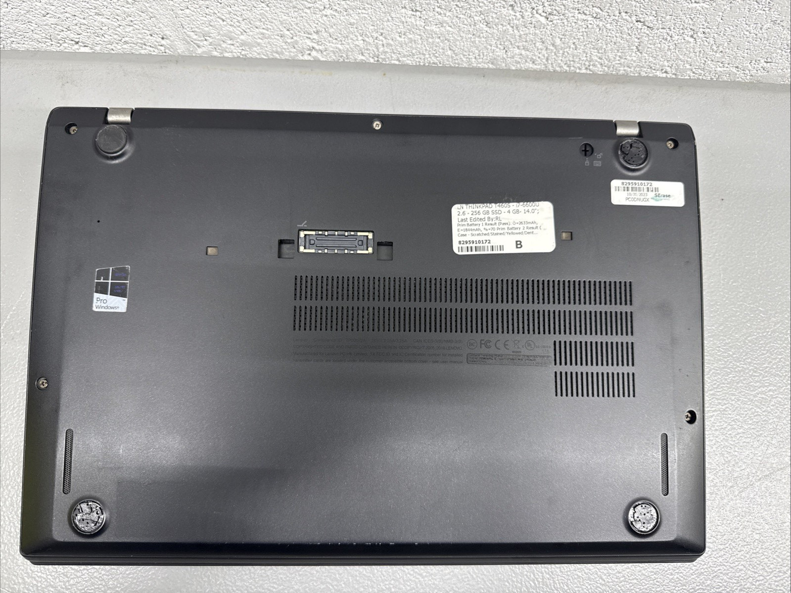 Lenovo ThinkPad T460s 14″ | Core i7-6600U | 4GB RAM | NO SSD | AS-IS