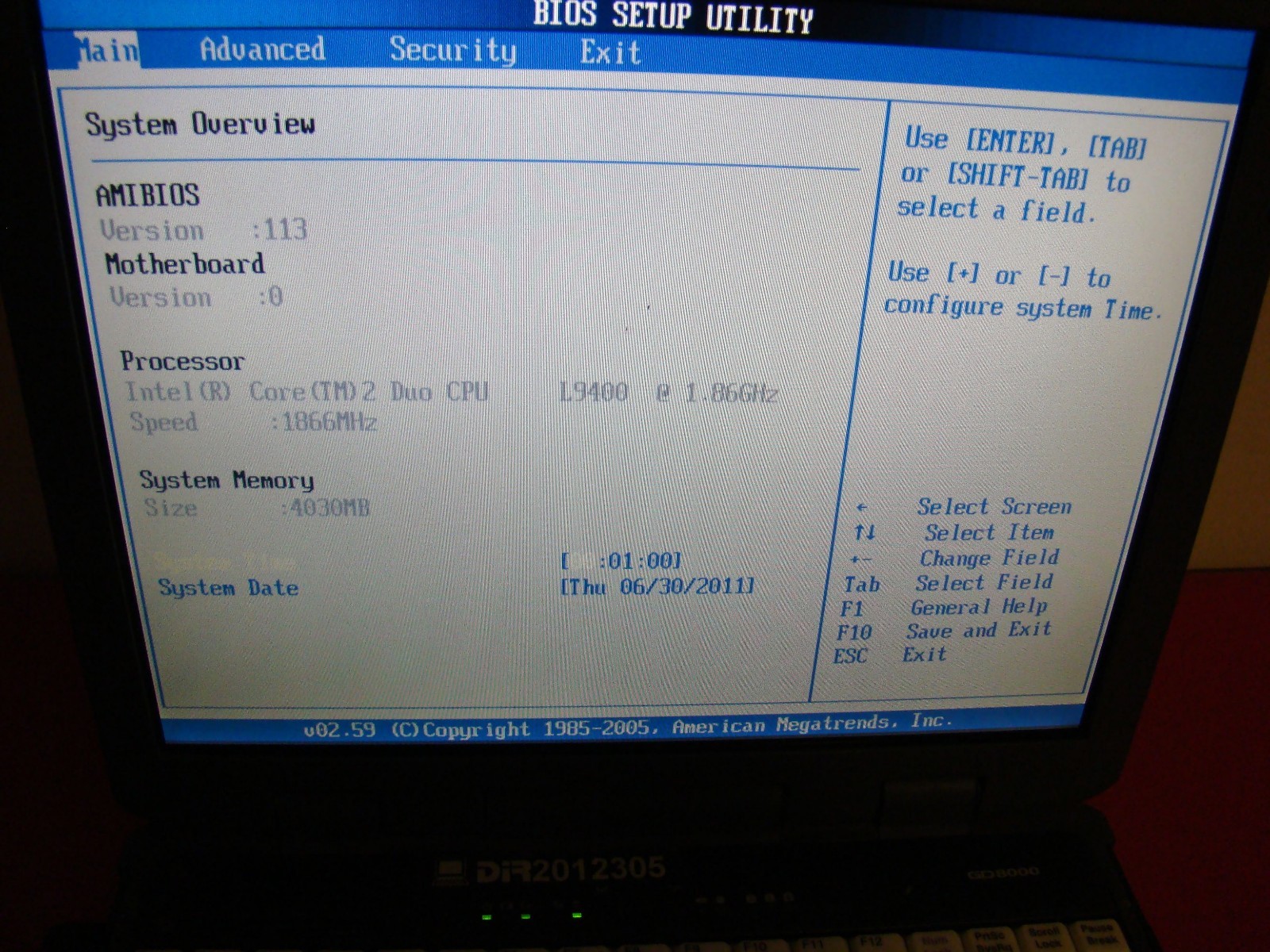 General Dynamics GD8000 Rugged Laptop CORE 2 DUO 1.86GHz 4GB RAM FOR PARTS