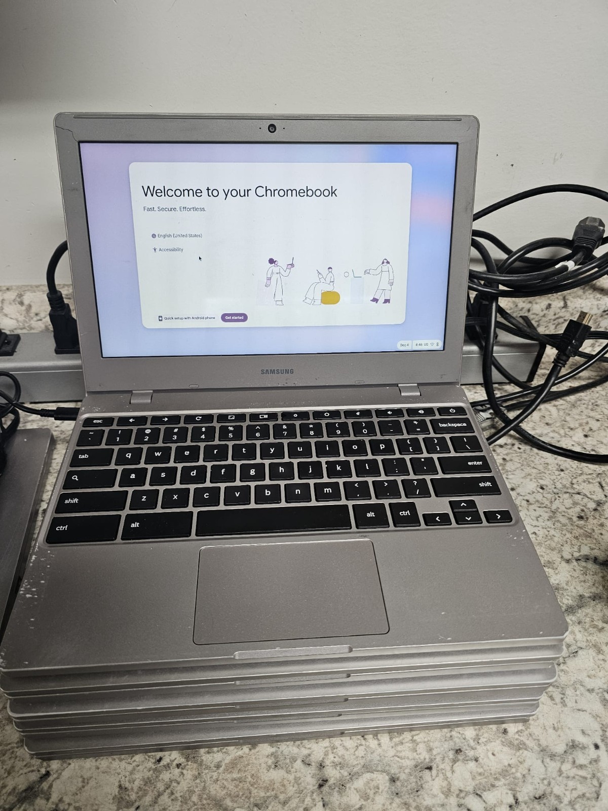 5 Samsung Chromebook 4 XE310XBA 11.6 Intel Celeron Chrome OS Working School 6129