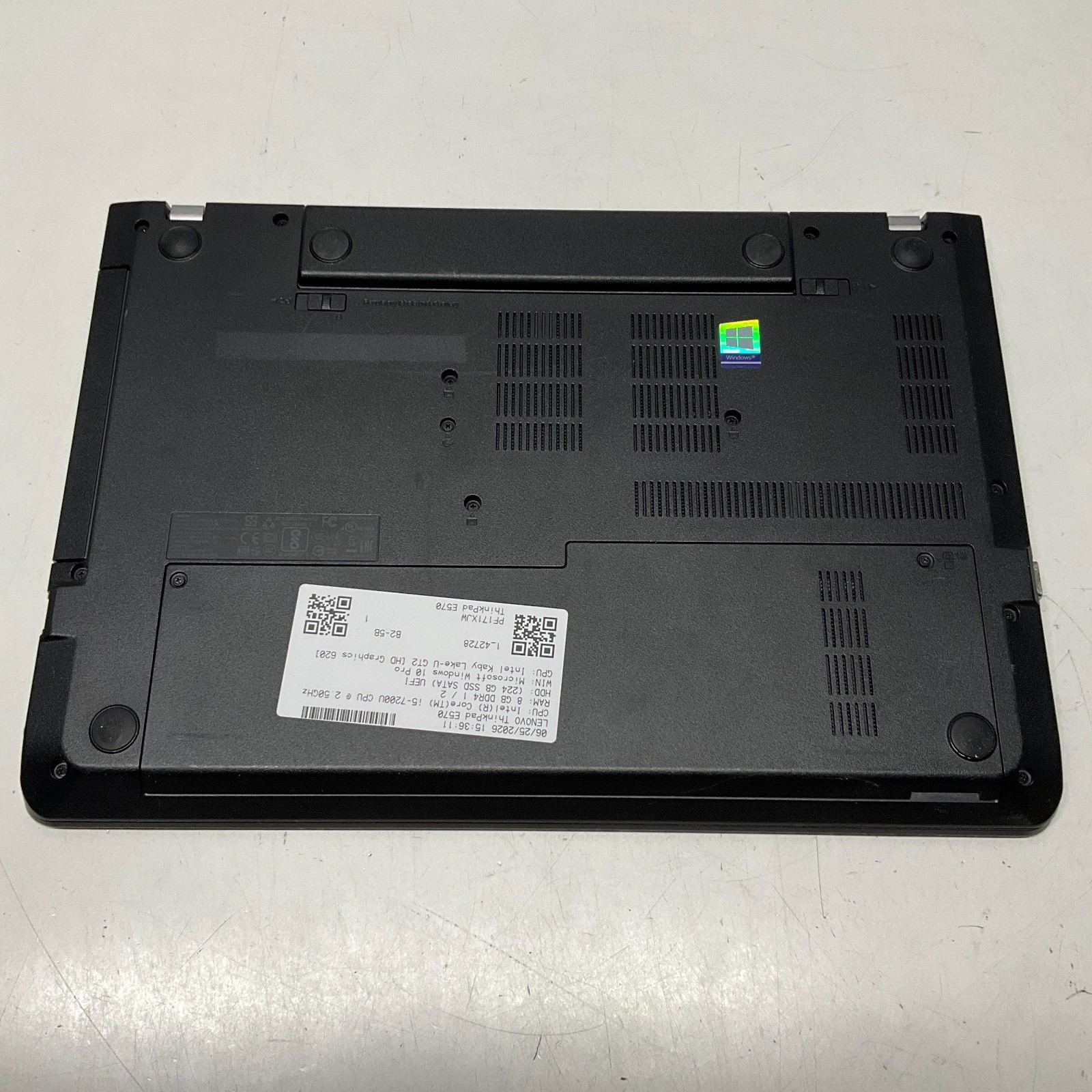 Lenovo ThinkPad E570 15.6” FHD i5-7200U 2.50GHz 8GB RAM 240GB SSD Windows 10 Pro