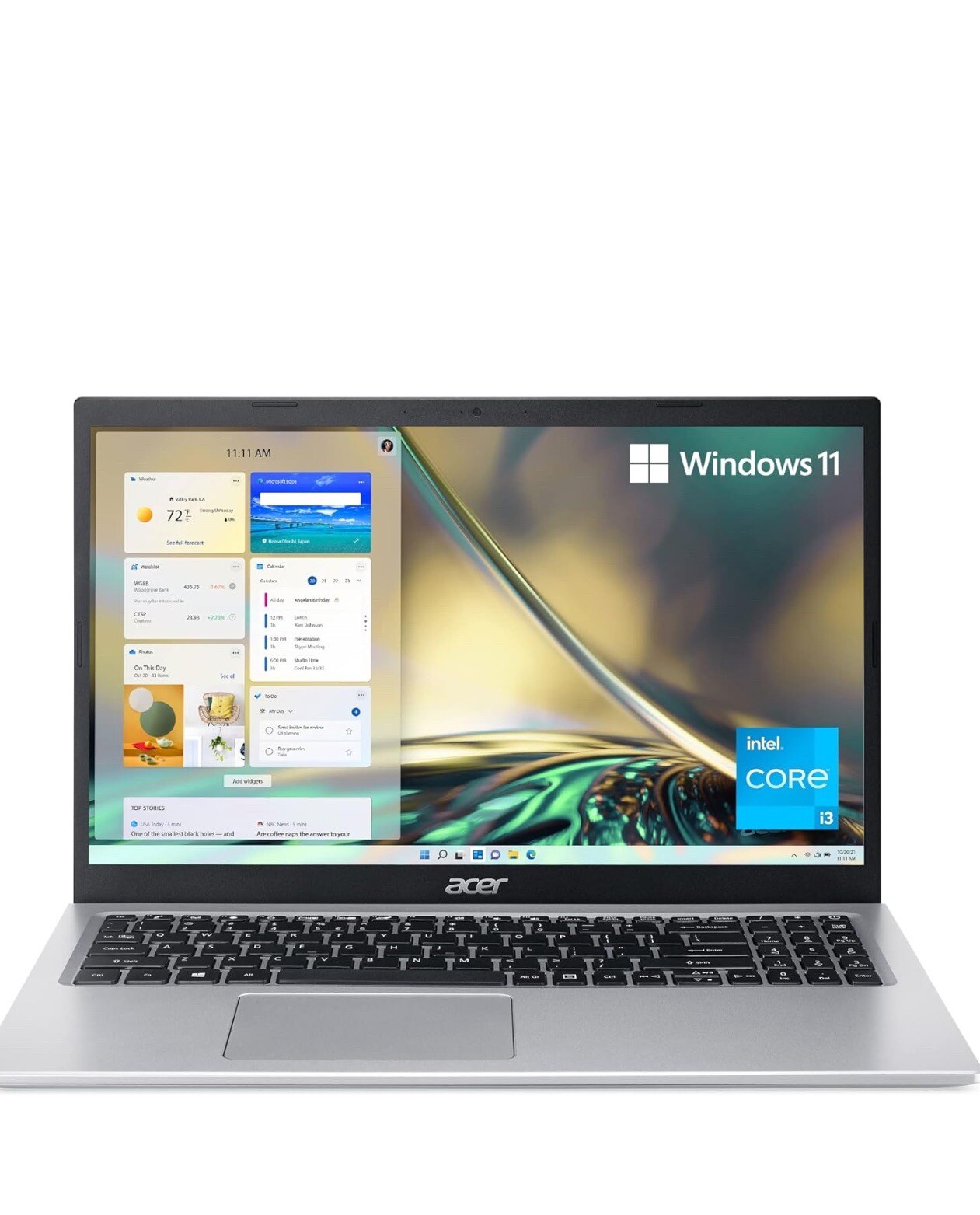 Acer Aspire 5 A515-56 15.6″ (128GB SSD, Intel Core i3 11th Gen., 4.1 GHz, 8GB)