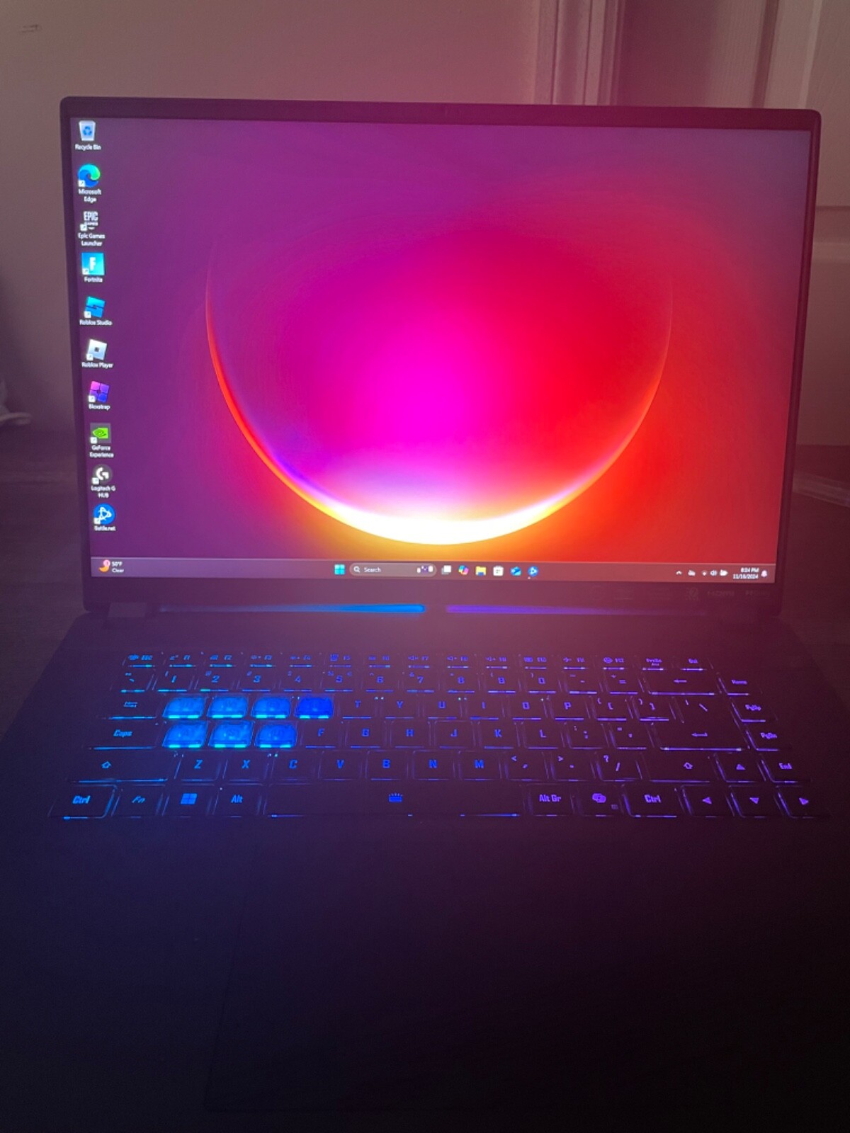 GIGABYTE AORUS 16X Gaming Laptop 165Hz 32GB GeForce RTX4060 1TB SSD Intel i7 Win