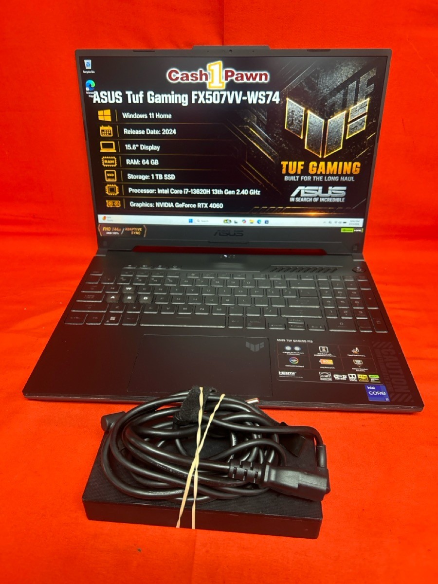 ASUS TUF F15 FX507VV i7-13620H RTX 4060 64GB RAM 1TB SSD (CP1126087)