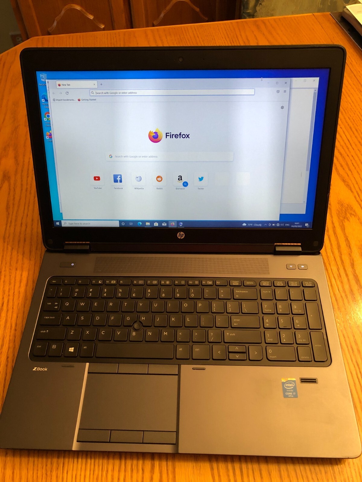 HP ZBook 15 Laptop Core i7 8GB RAM 682GB Hard Drive Windows 10 Pro