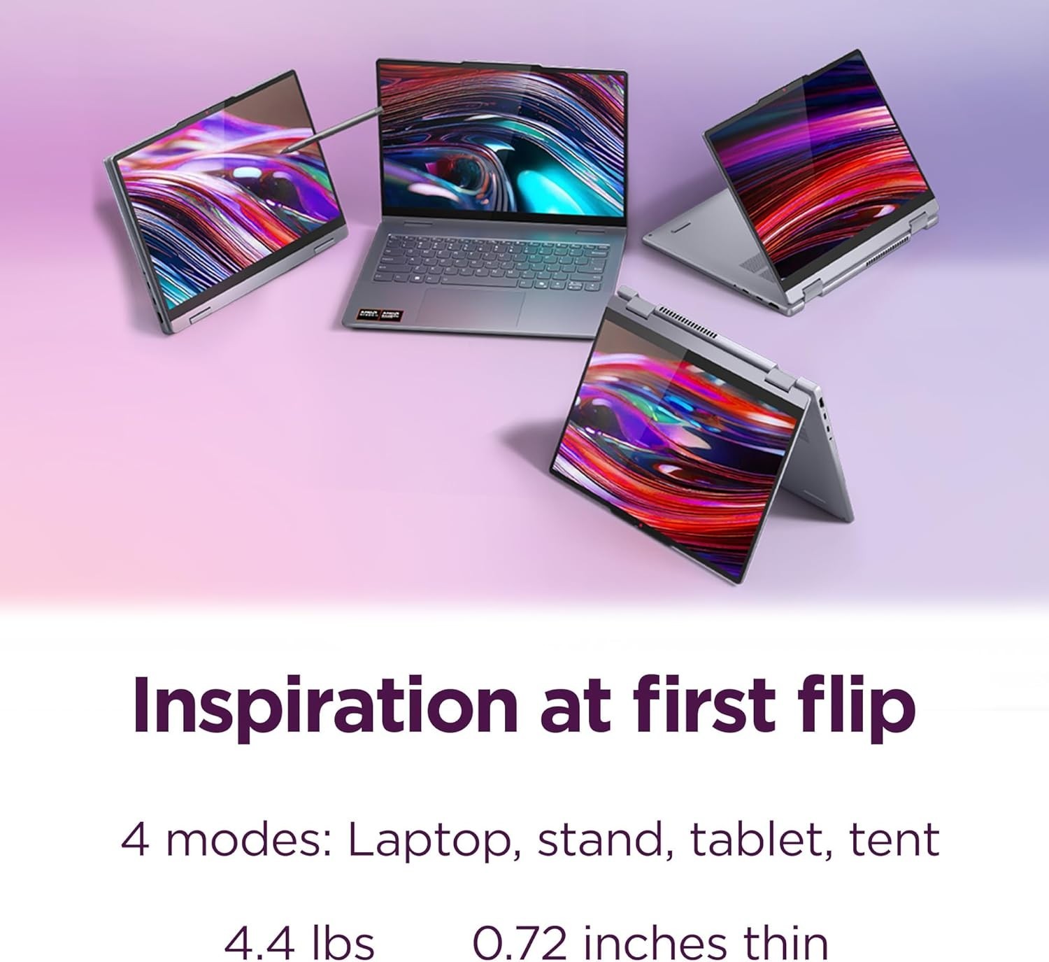 Lenovo IdeaPad 5 2-in-1 16″ WUXGA IPS Touchscreen Display Laptop – AMD Ryzen AI